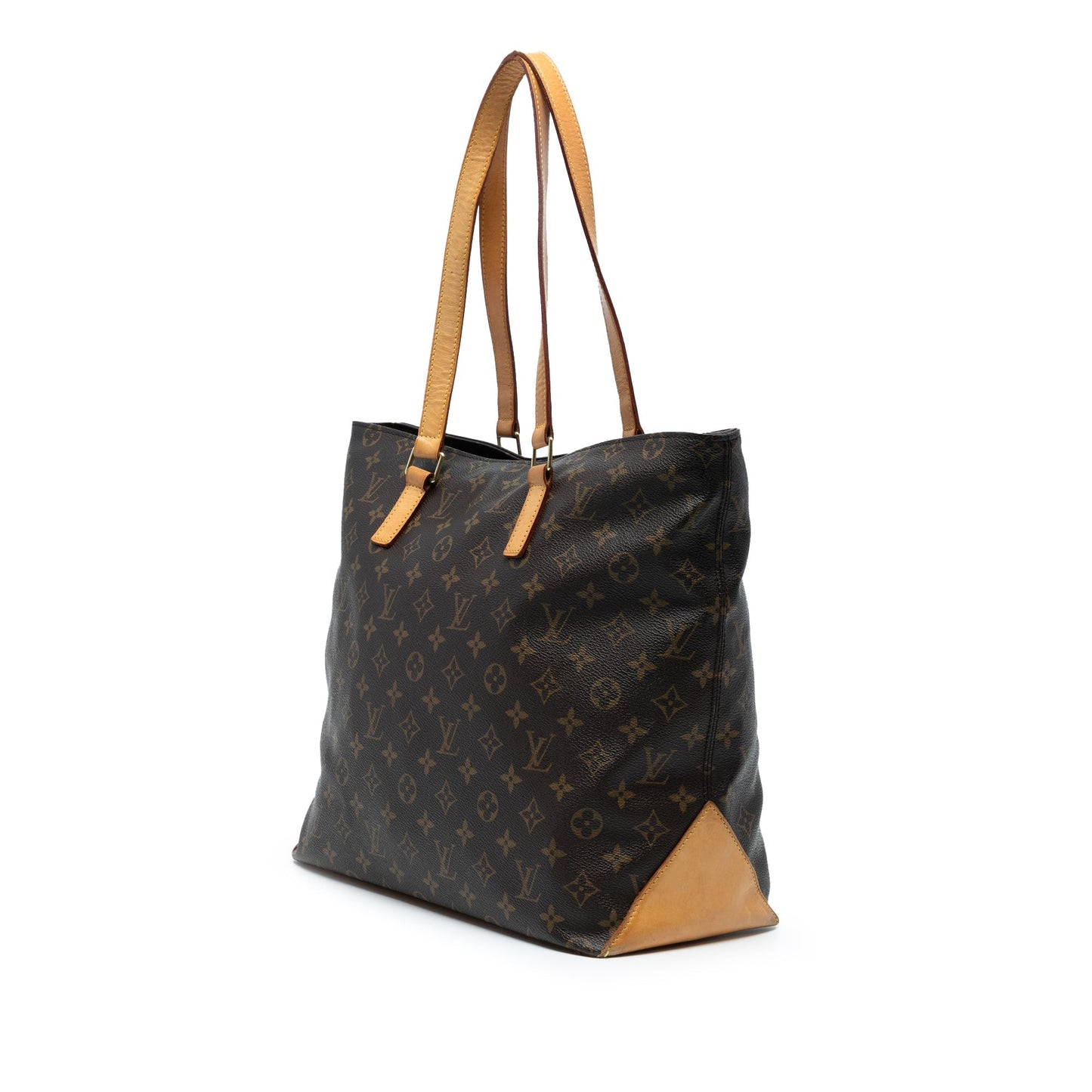 Brown Louis Vuitton Monogram Cabas Mezzo Tote Bag
