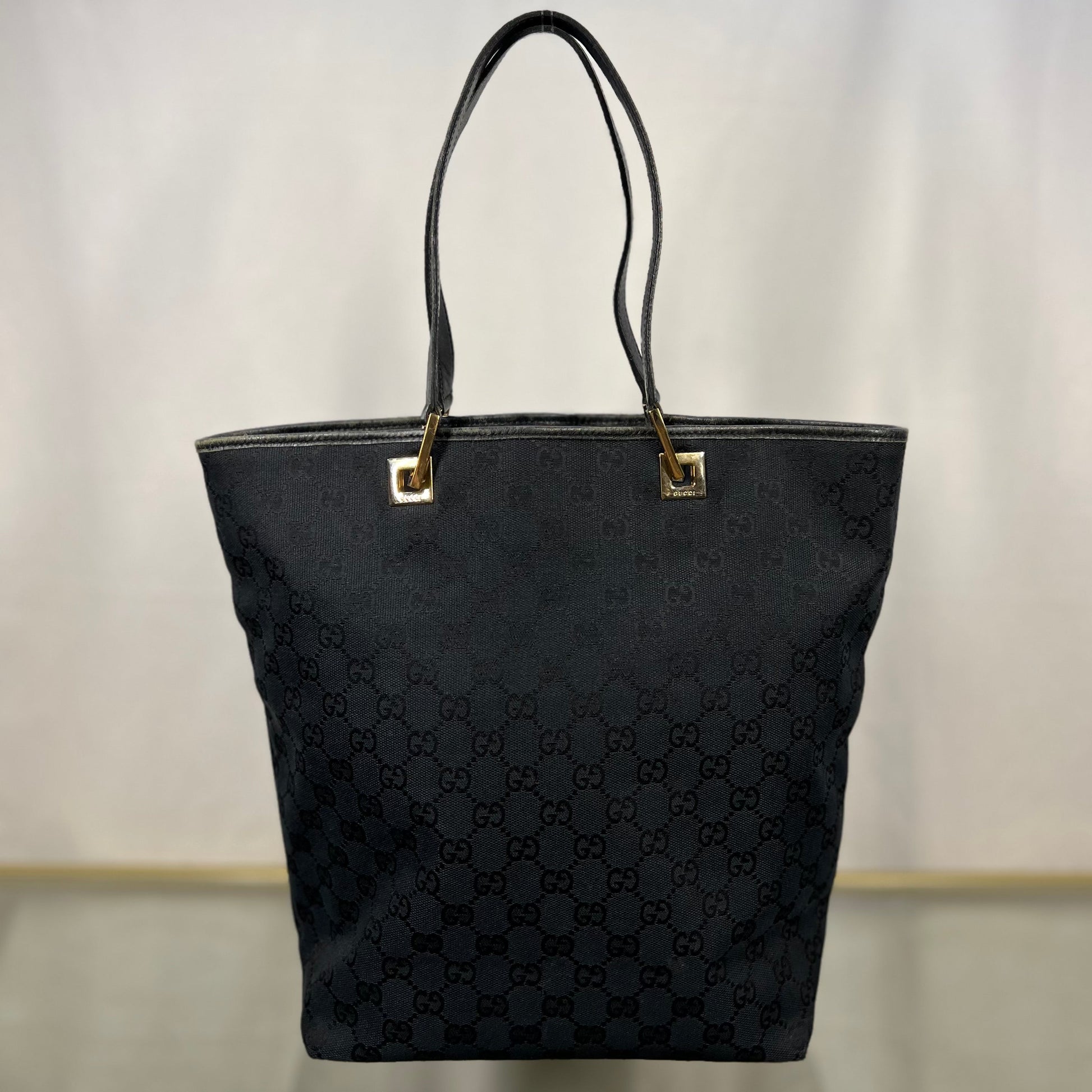 Gucci Leather Canvas Tote