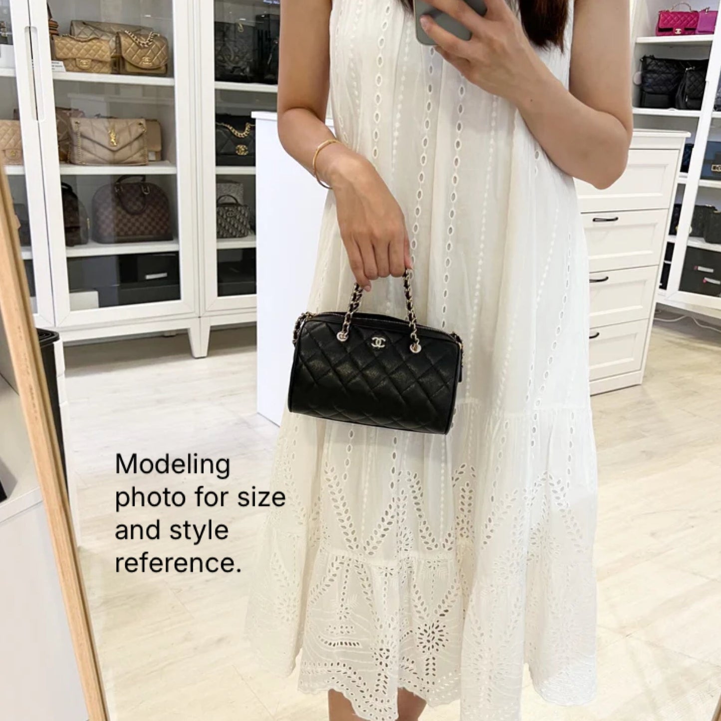 [Local Full Set - Oct 2025] Chanel 25K / 25P Bowling Bag in Black Caviar and LGHW (Model: AP4474)