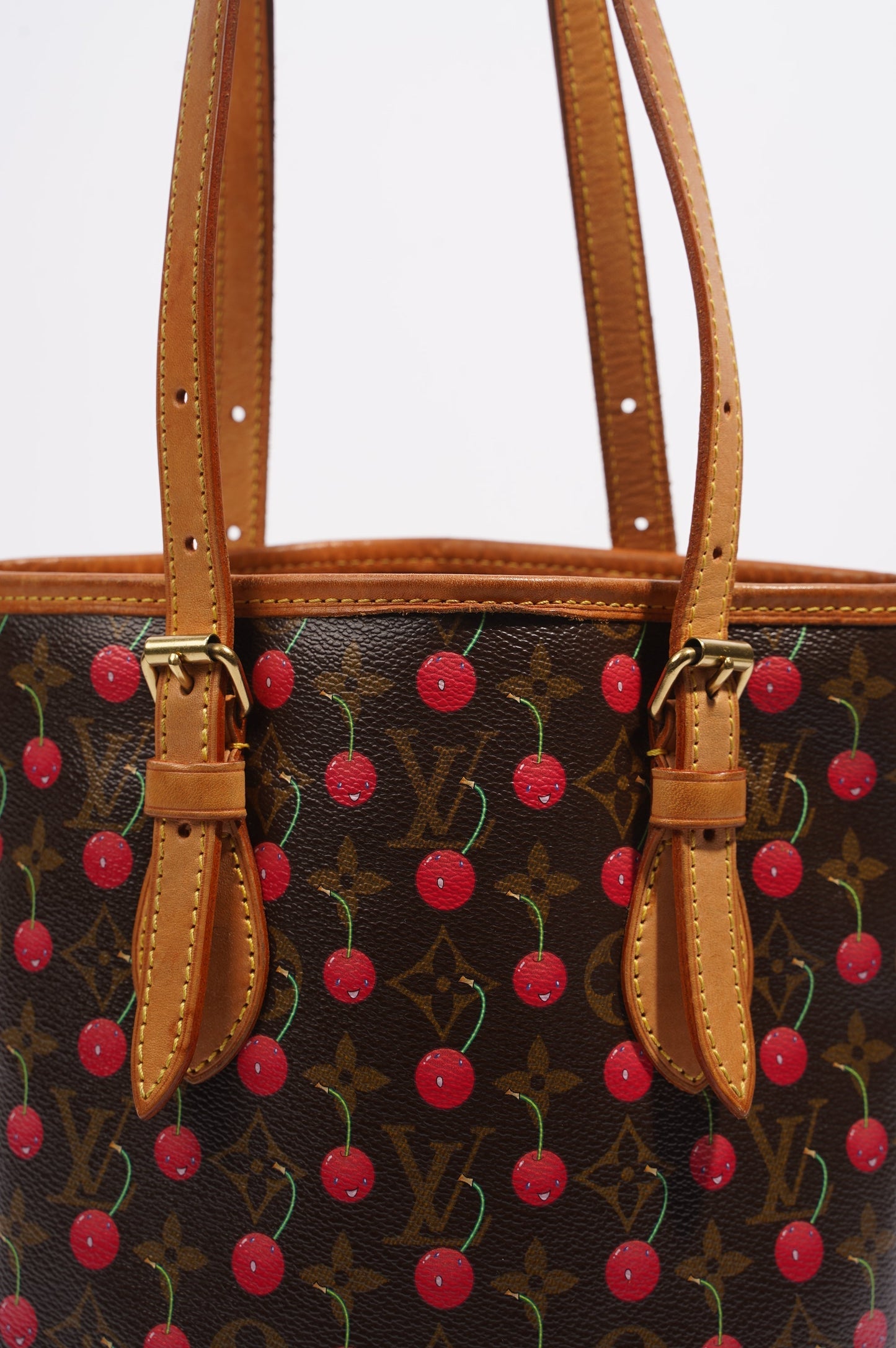 Louis Vuitton Cerises Cherry Bucket Bag Takashi Murakami Cerises Monogram Canvas