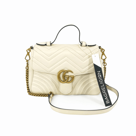 Gucci Lou Leather Top Handle Shoulder Bag