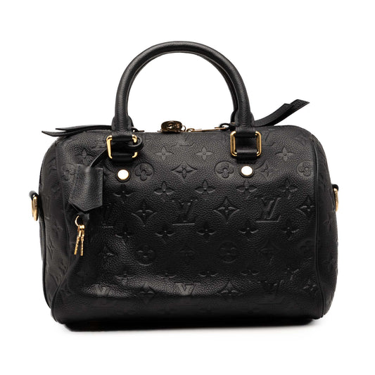 Black Louis Vuitton Monogram Empreinte Speedy Bandouliere 25 Satchel