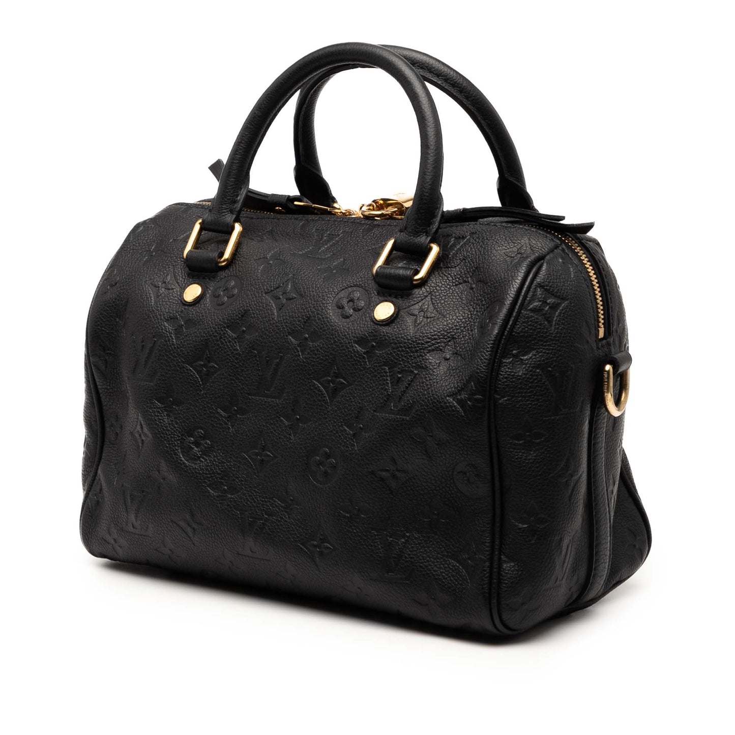 Black Louis Vuitton Monogram Empreinte Speedy Bandouliere 25 Satchel