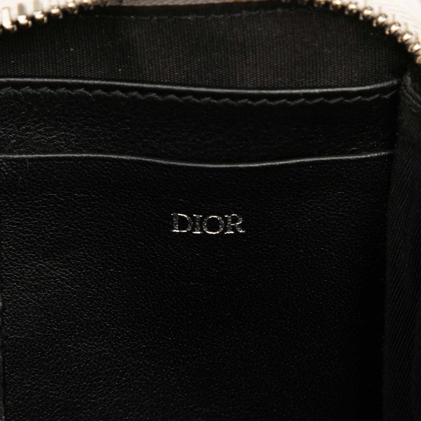 Beige Dior Oblique Canvas Double Zip Crossbody