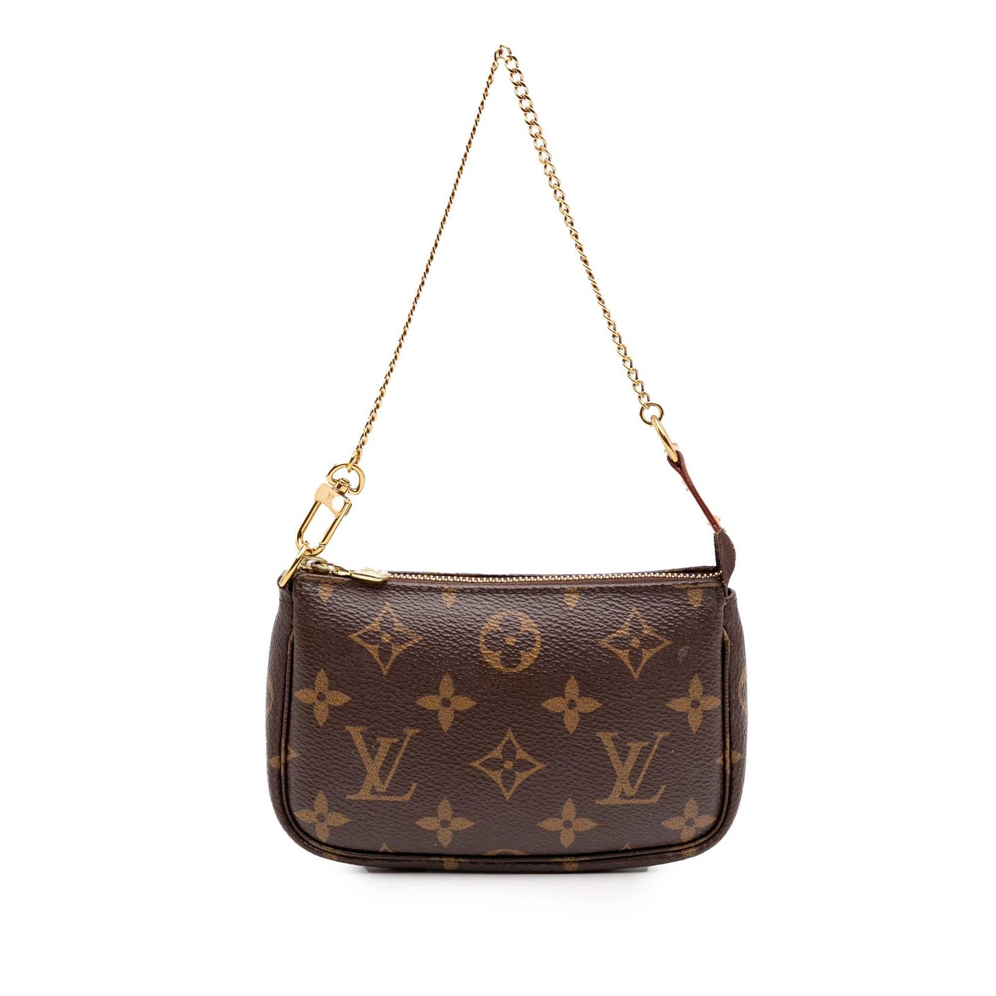 Brown Louis Vuitton Monogram Mini Pochette Accessoires Handbag