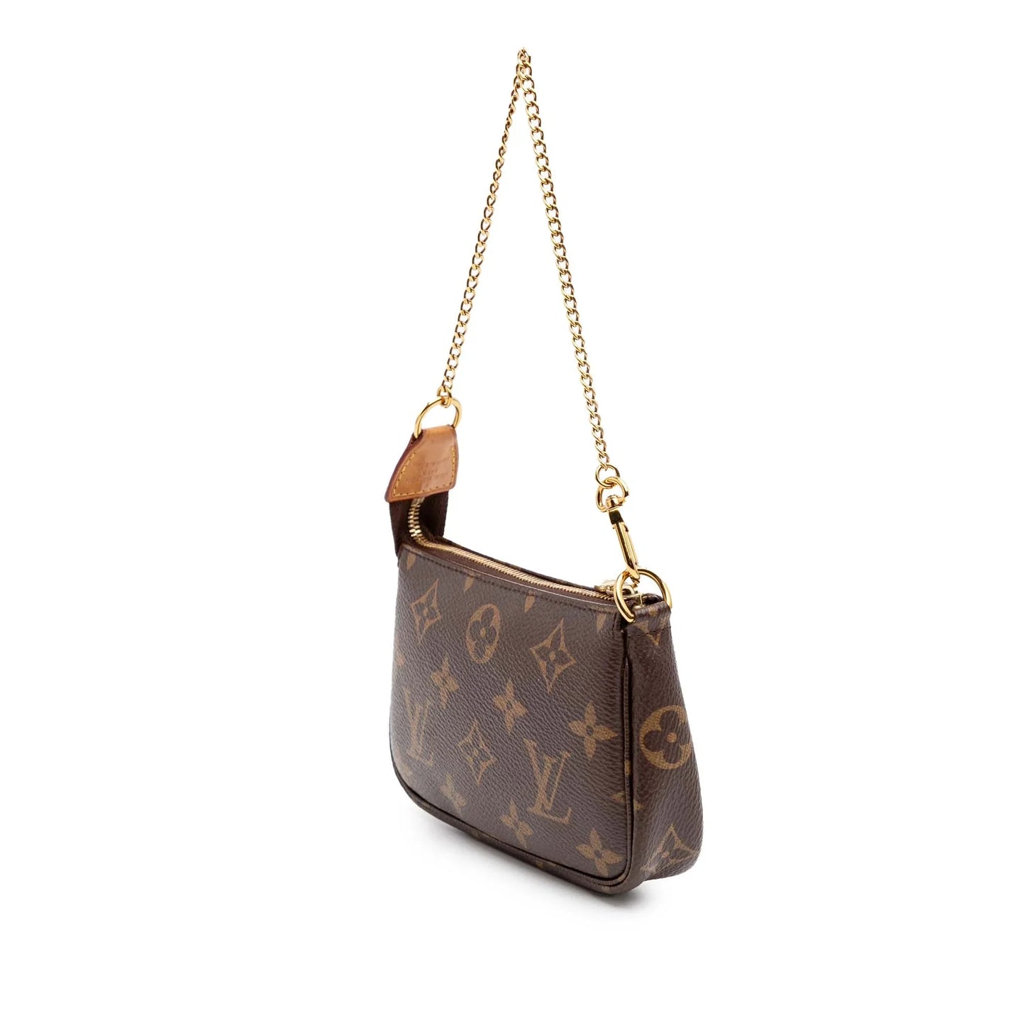Brown Louis Vuitton Monogram Mini Pochette Accessoires Handbag