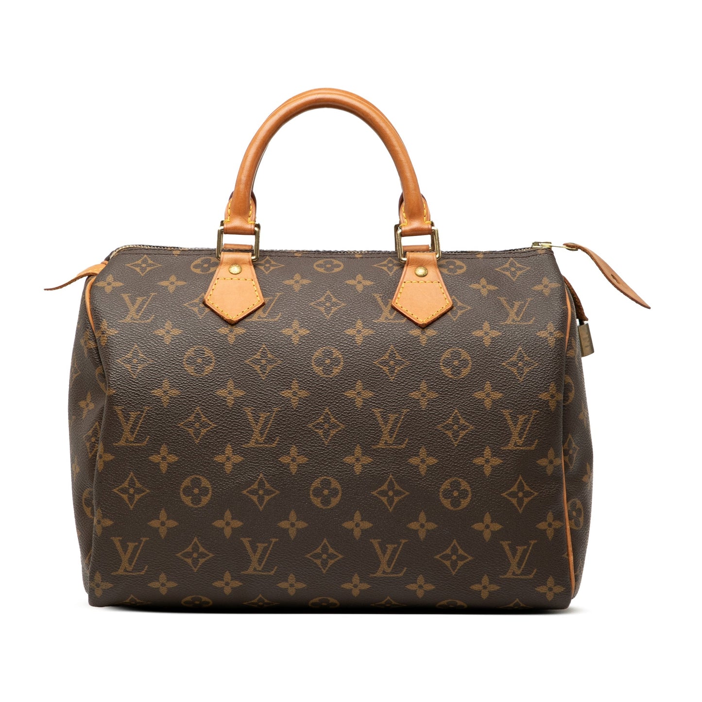 Brown Louis Vuitton Monogram Speedy 30 Boston Bag