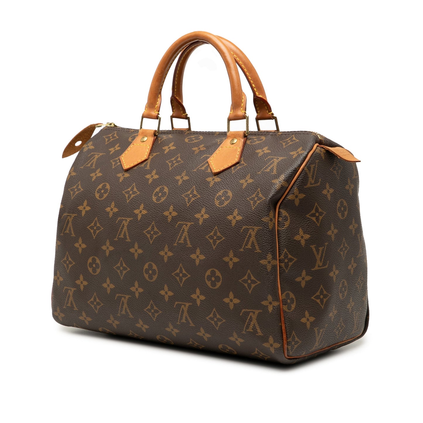 Brown Louis Vuitton Monogram Speedy 30 Boston Bag