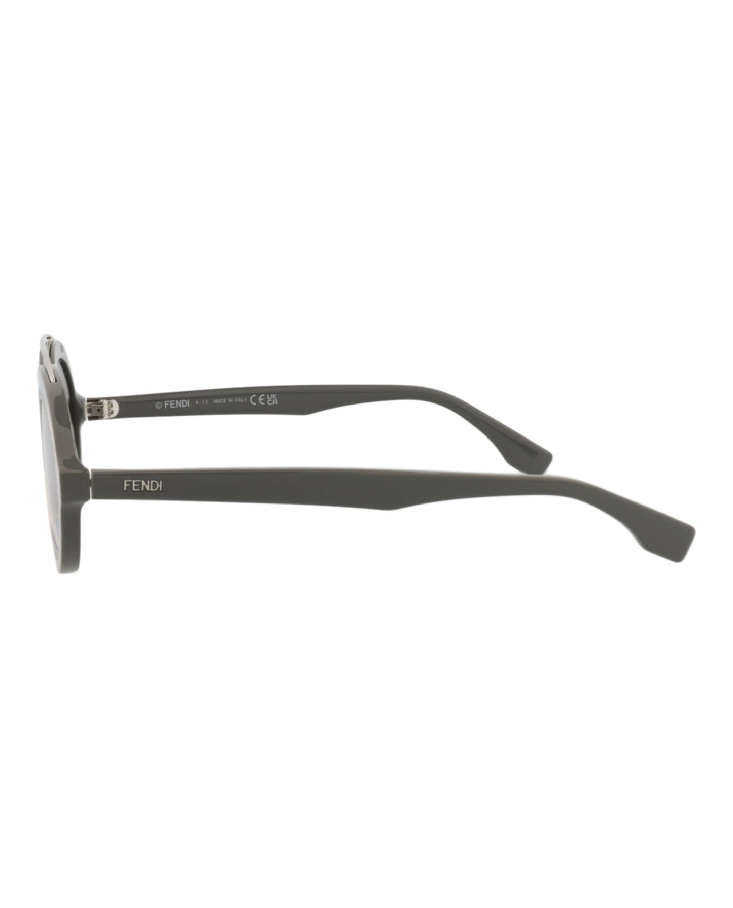Fendi Womens Aviator Grey Grey Silver Fashion Designer Eyewear