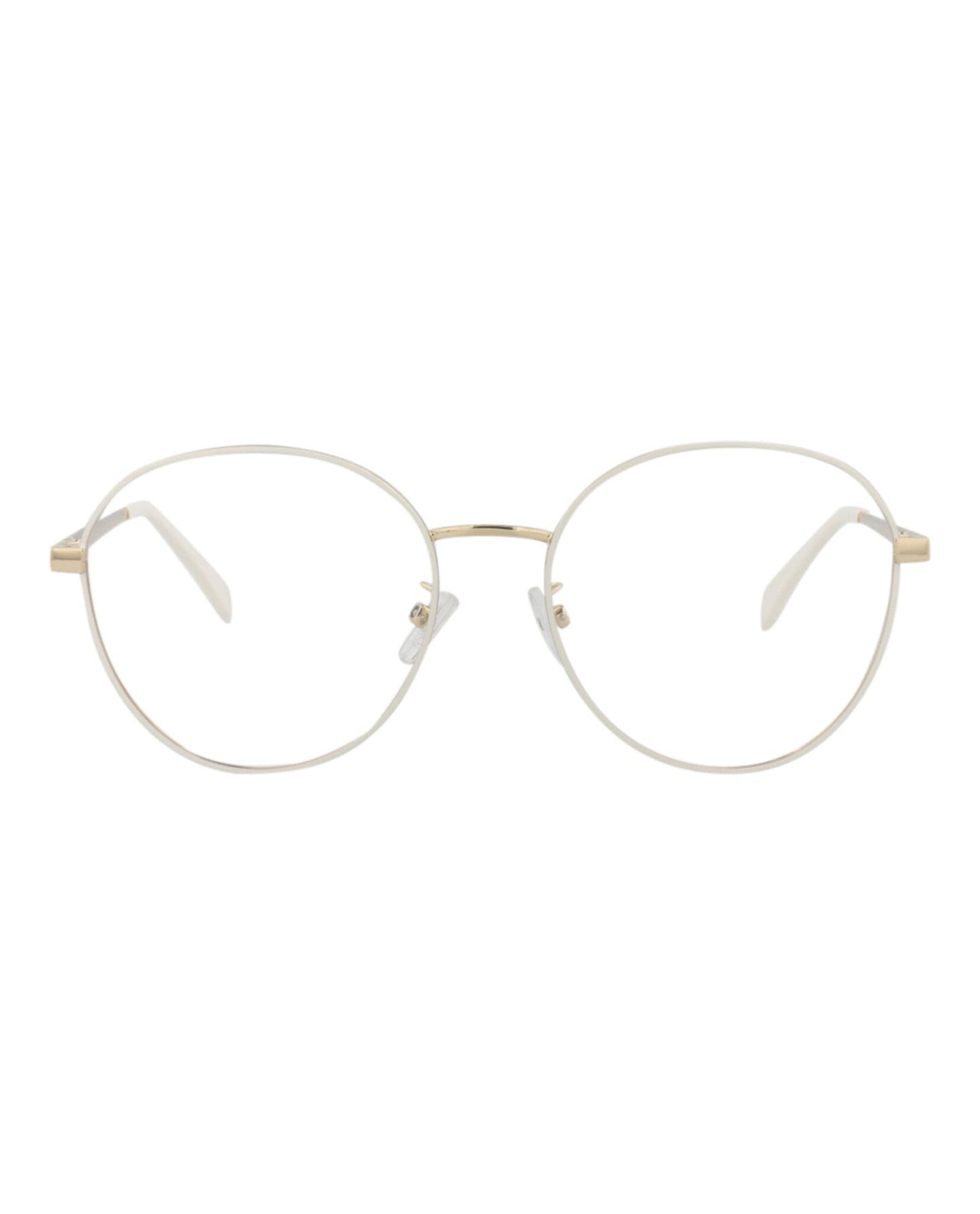 Fendi Womens Round/Oval Gold Gold Transparent Fashion Designer Eyewear