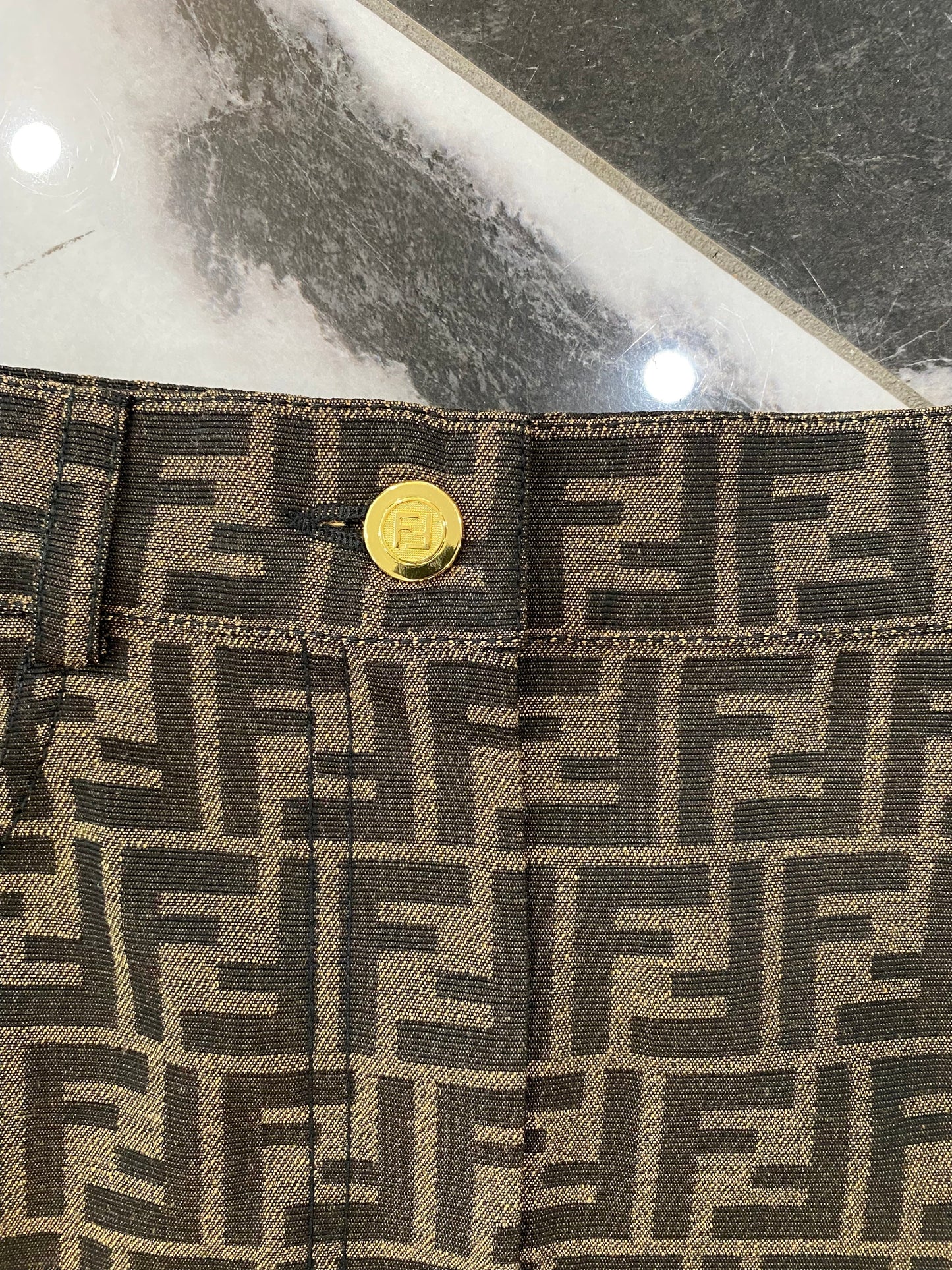 FENDI FF ZUCCA MINI SKIRT