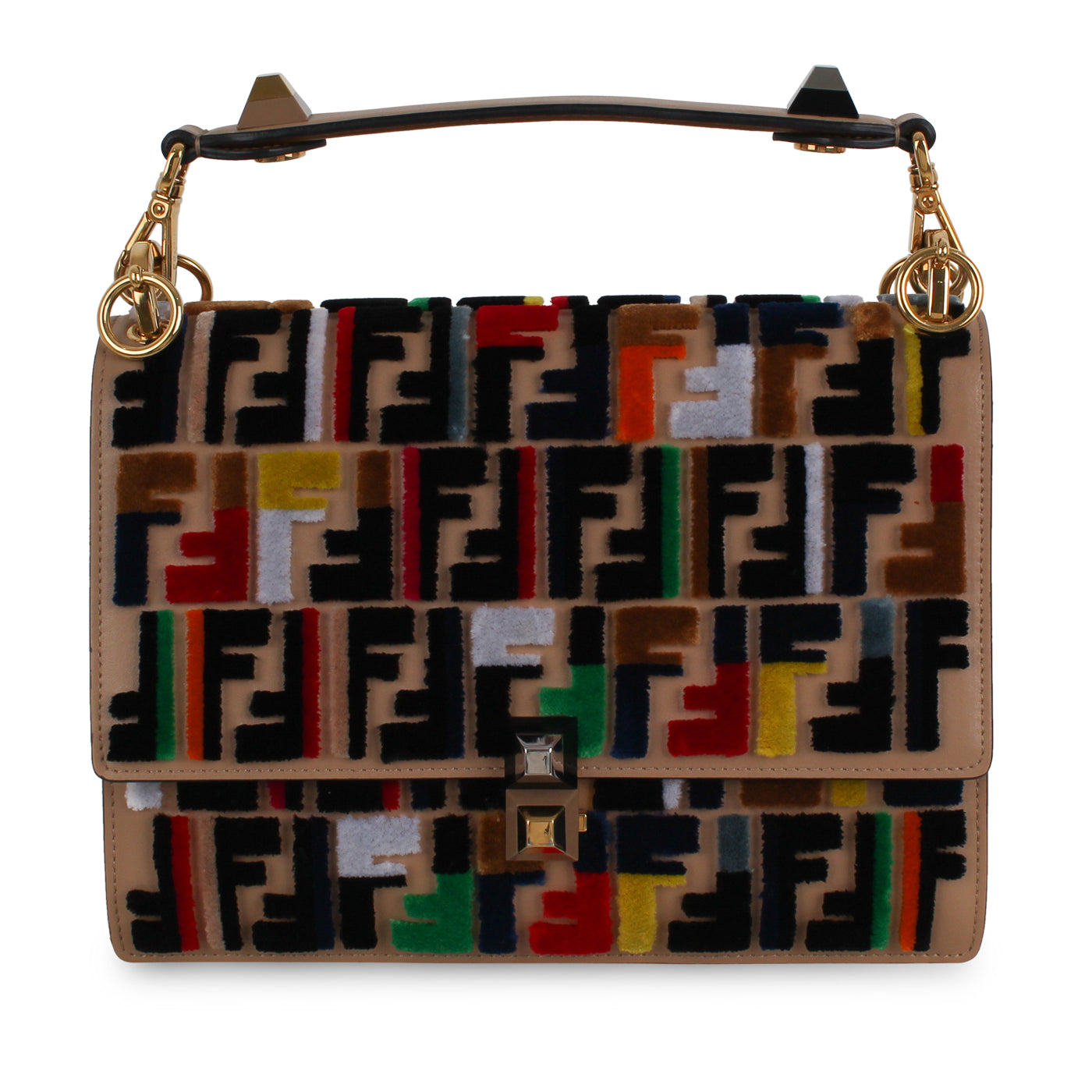 Fendi Kan I Leather Red Crossbody Style 4