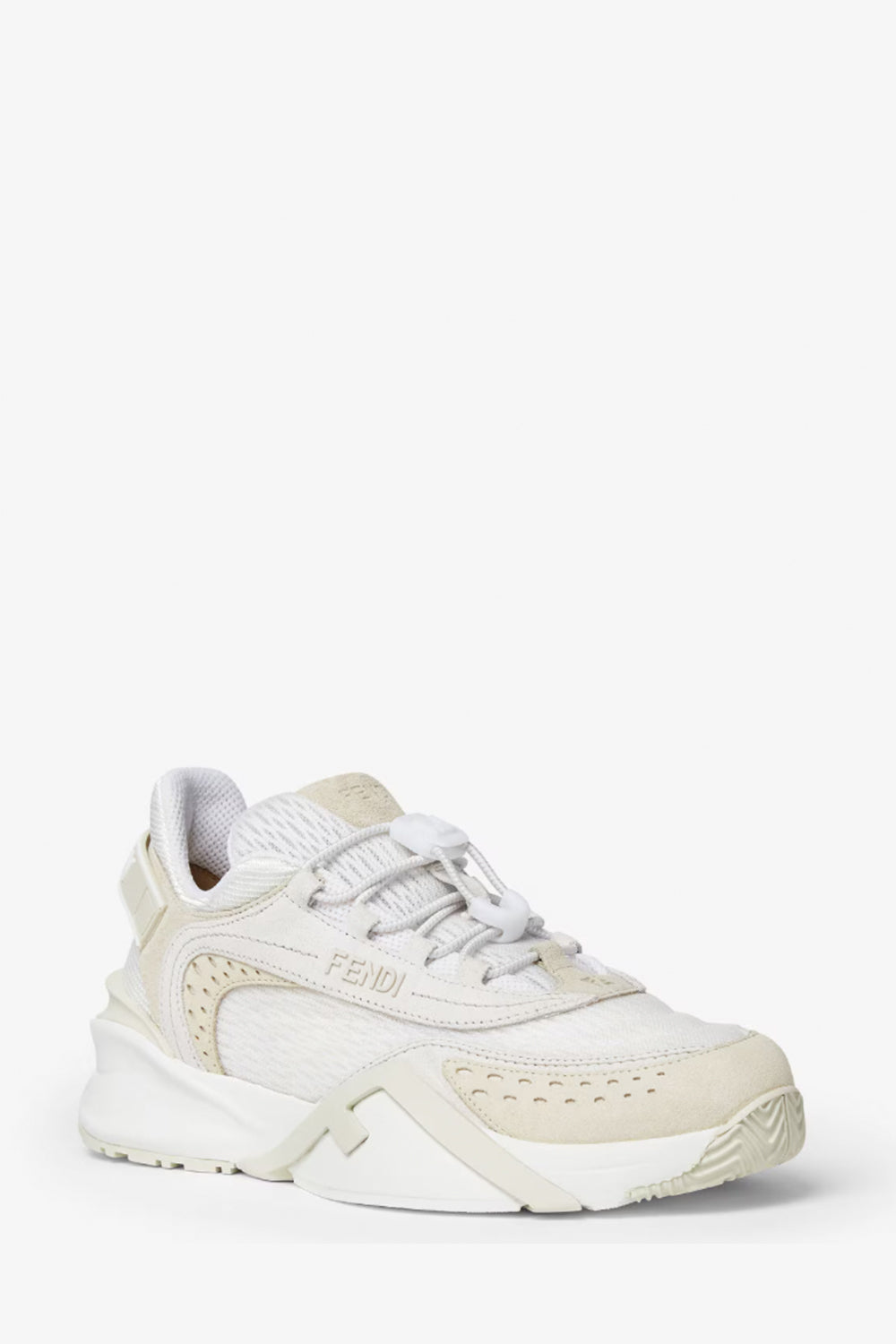 Fendi Flow Mesh And Suede Low Tops