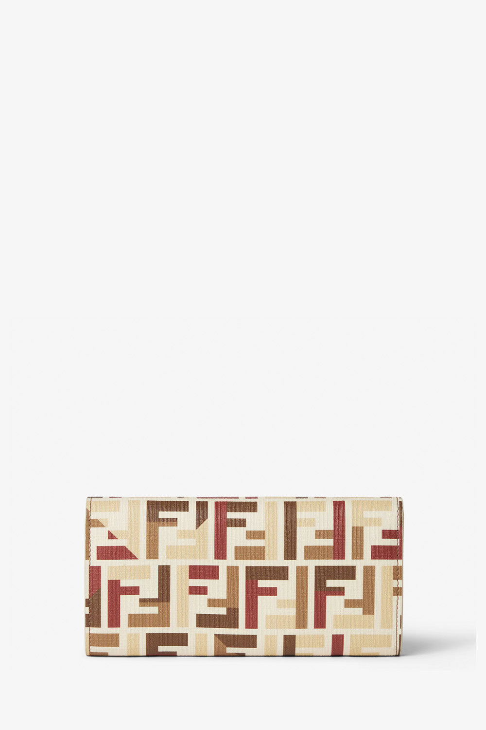 Fendi Roma Continental With Chain Pouch With Chain In Multicolor Ff Fabric