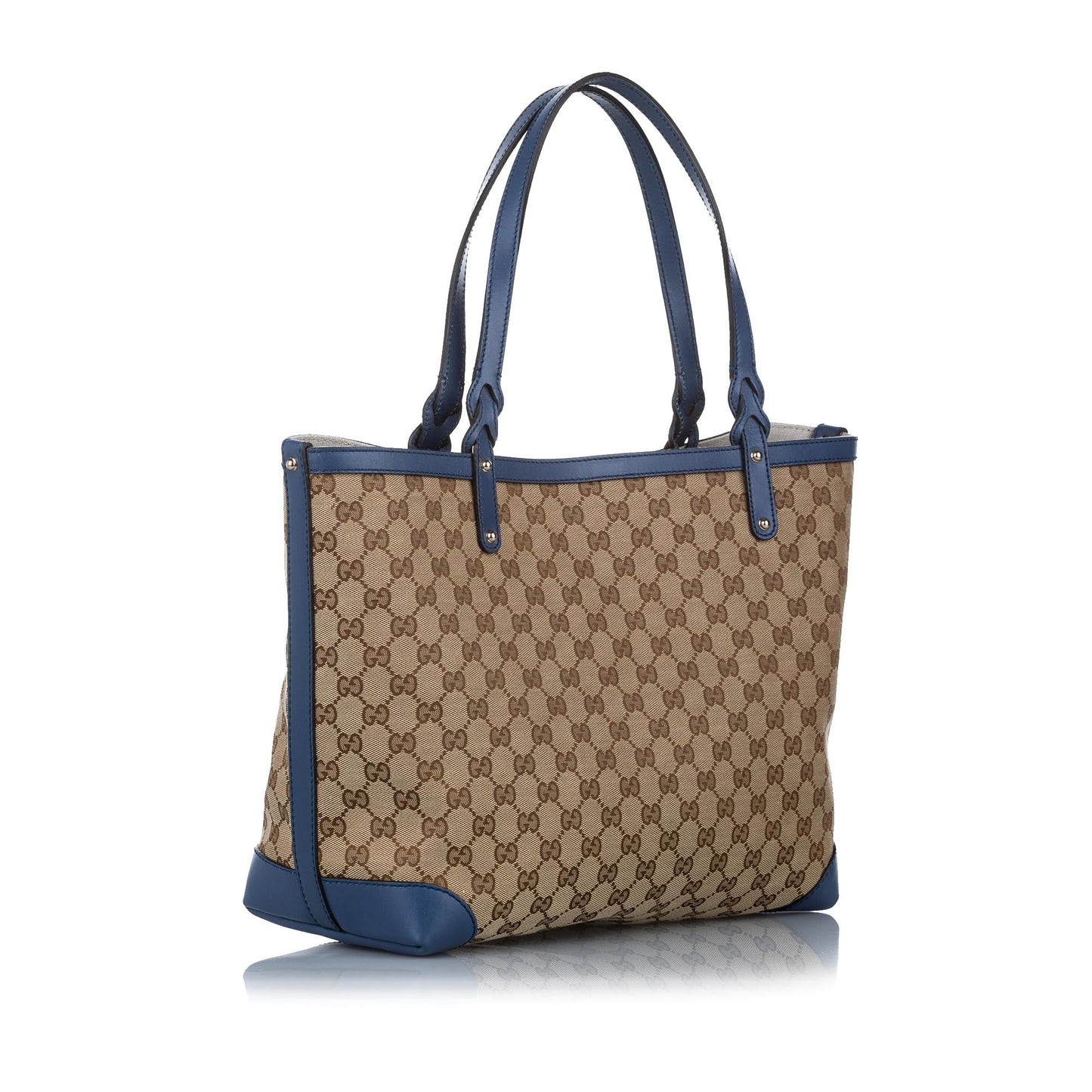 Gucci Leather Canvas Tote