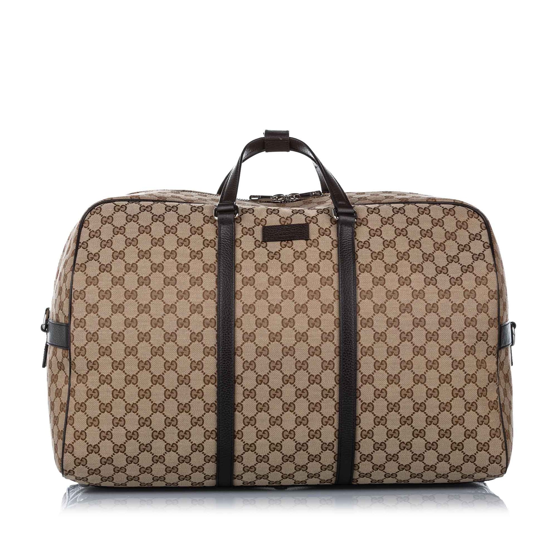 Gucci Leather Canvas Shoulder Bag