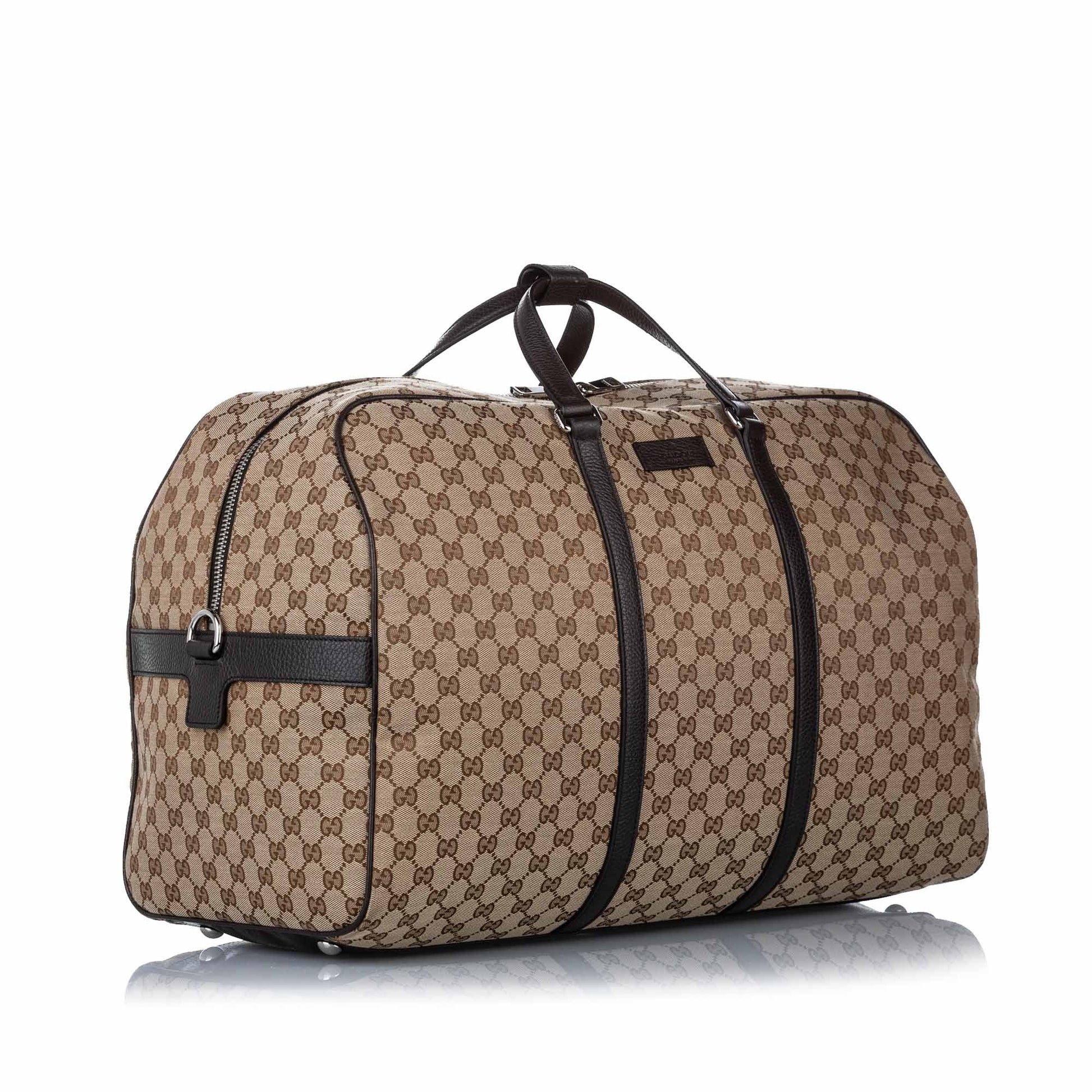 Gucci Leather Canvas Shoulder Bag