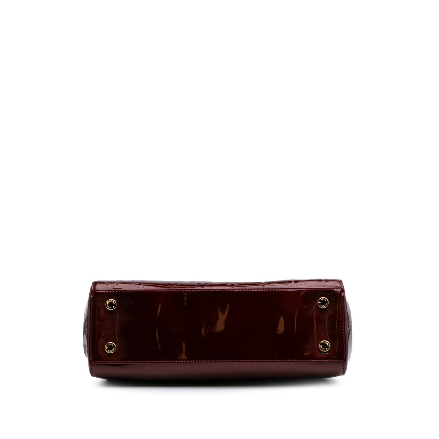 Red Louis Vuitton Monogram Vernis Brea MM Satchel
