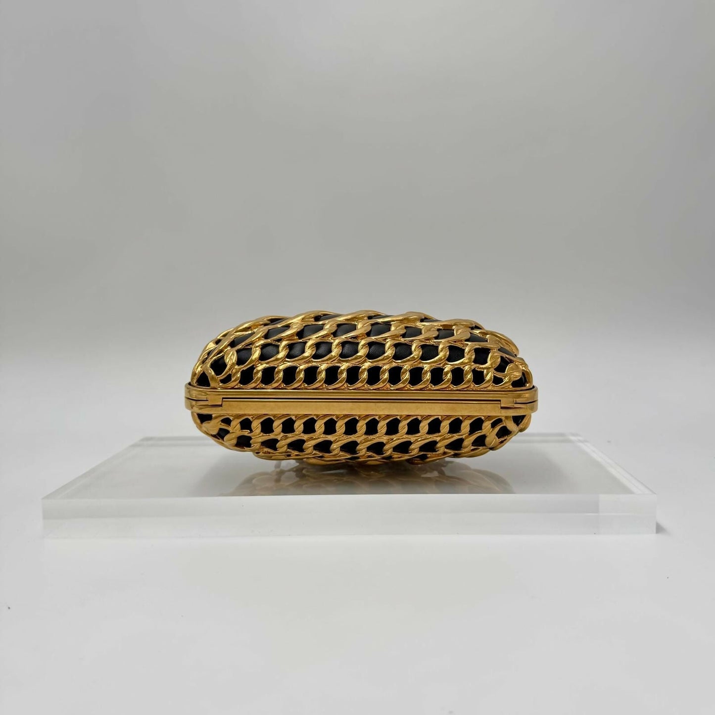 Chanel Pre-Fall 2019 Lambskin Gold Metal Clutch