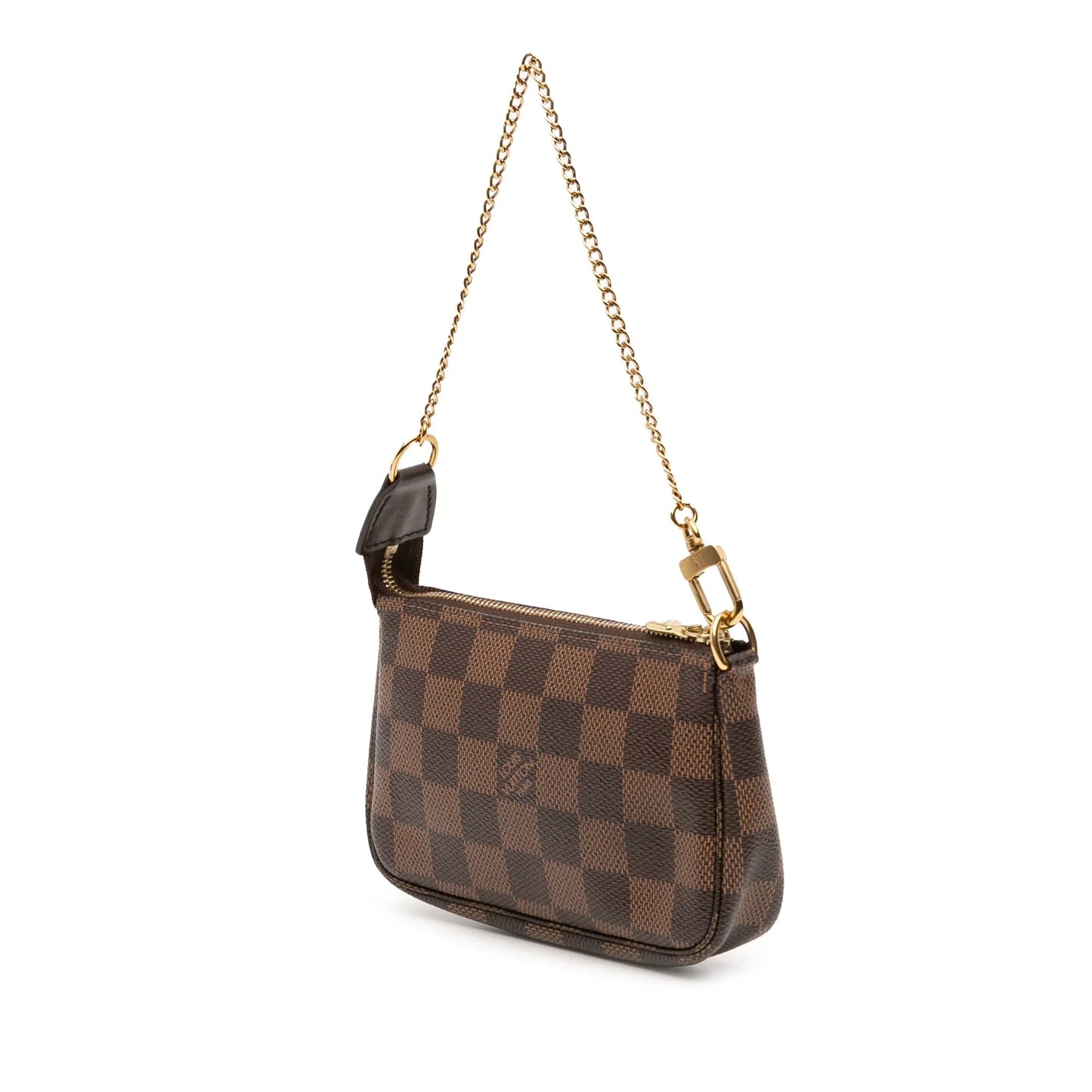 Brown Louis Vuitton Damier Ebene Mini Pochette Accessoires Handbag