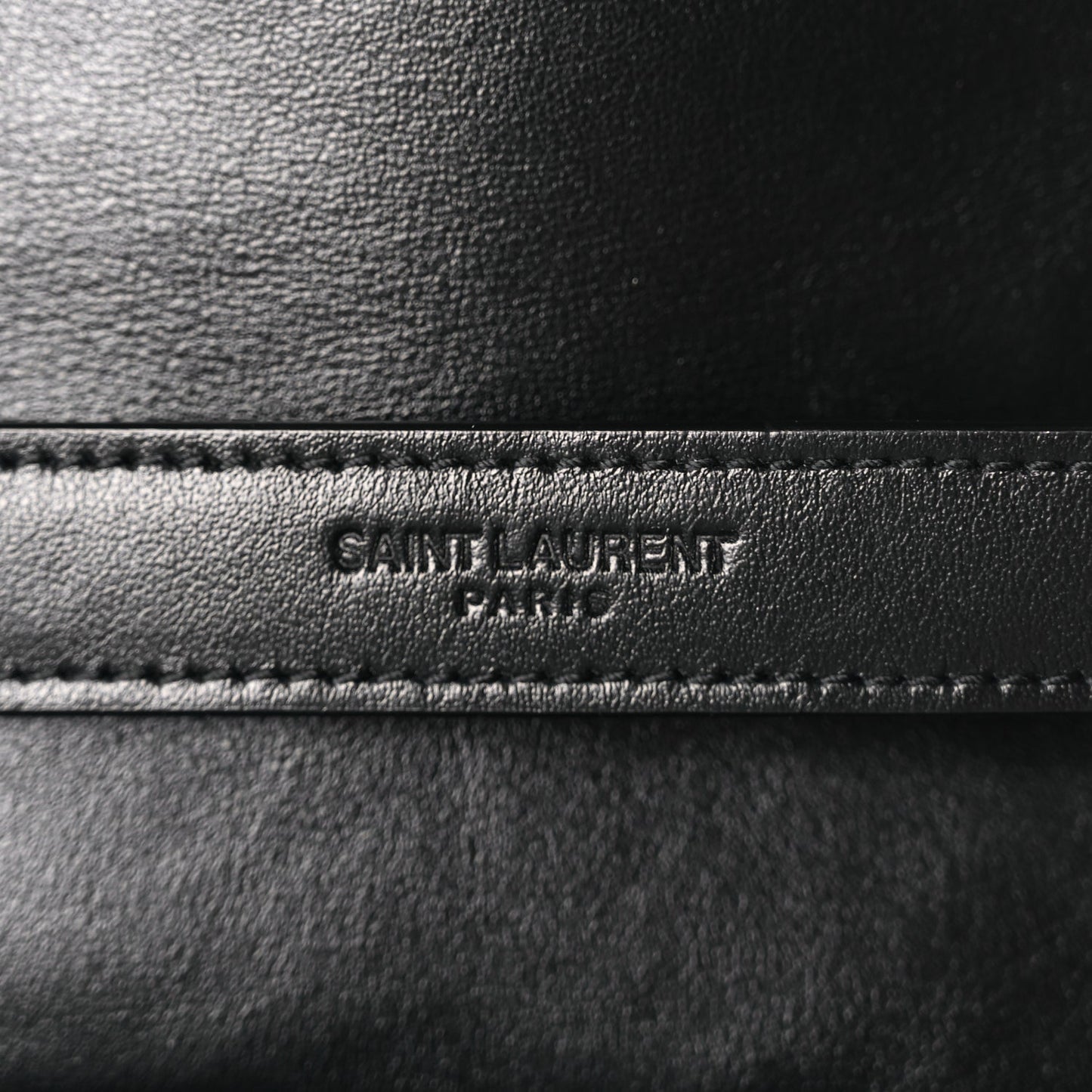 Saint Laurent Calfskin Y Quilted Monogram Medium Loulou Chain Satchel Black