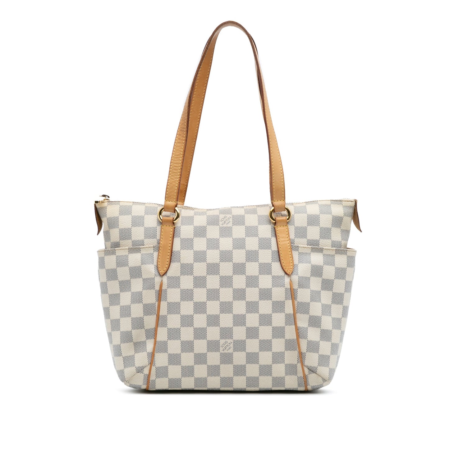 White Louis Vuitton Damier Azur Totally PM Tote Bag