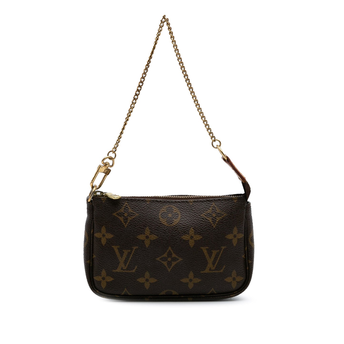 Brown Louis Vuitton Monogram Mini Pochette Accessoires Handbag