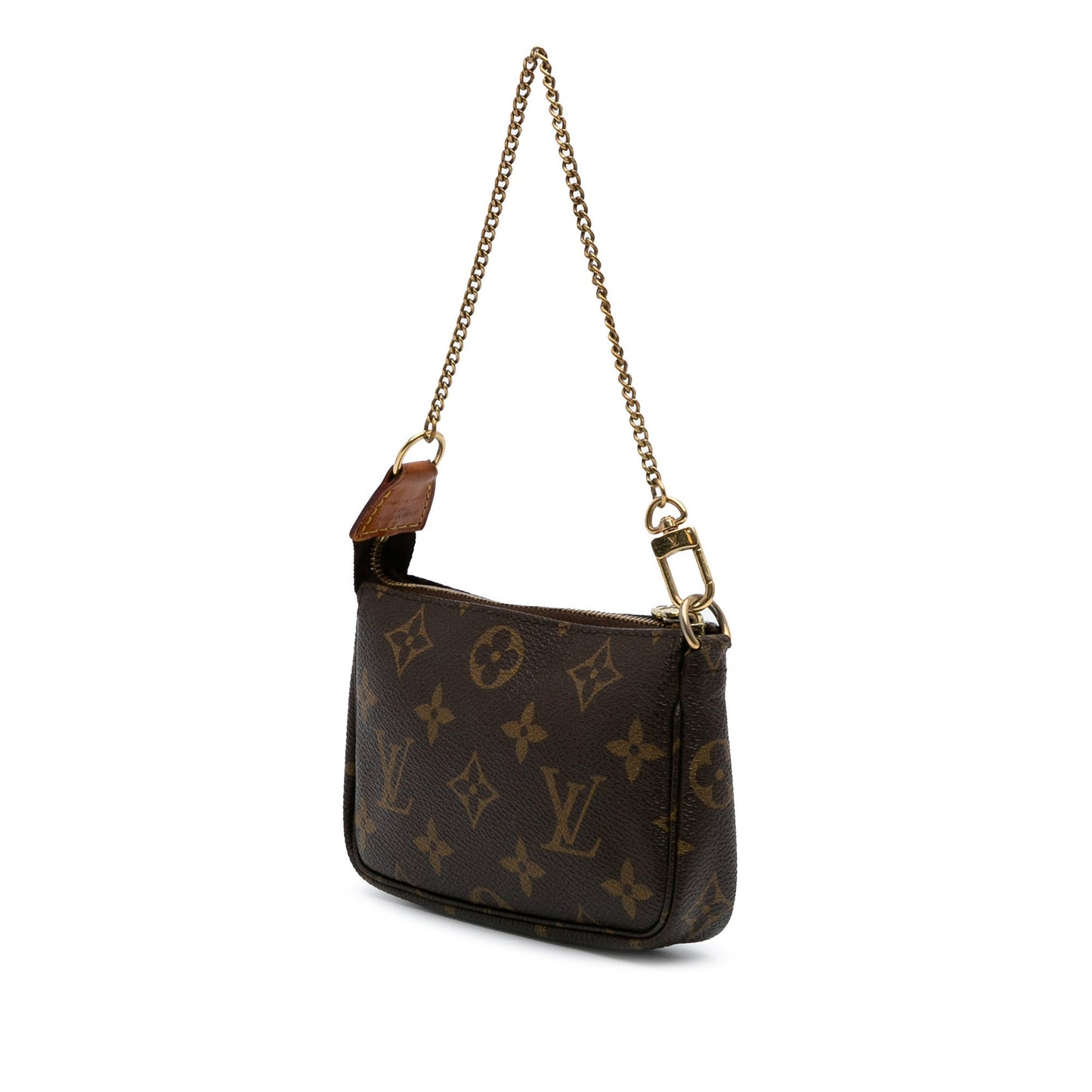 Brown Louis Vuitton Monogram Mini Pochette Accessoires Handbag