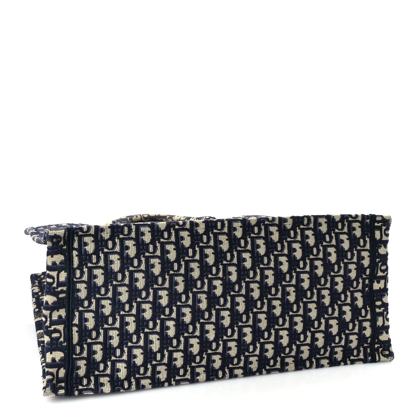 Christian Dior Oblique Large Book Tote Blue Multicolor