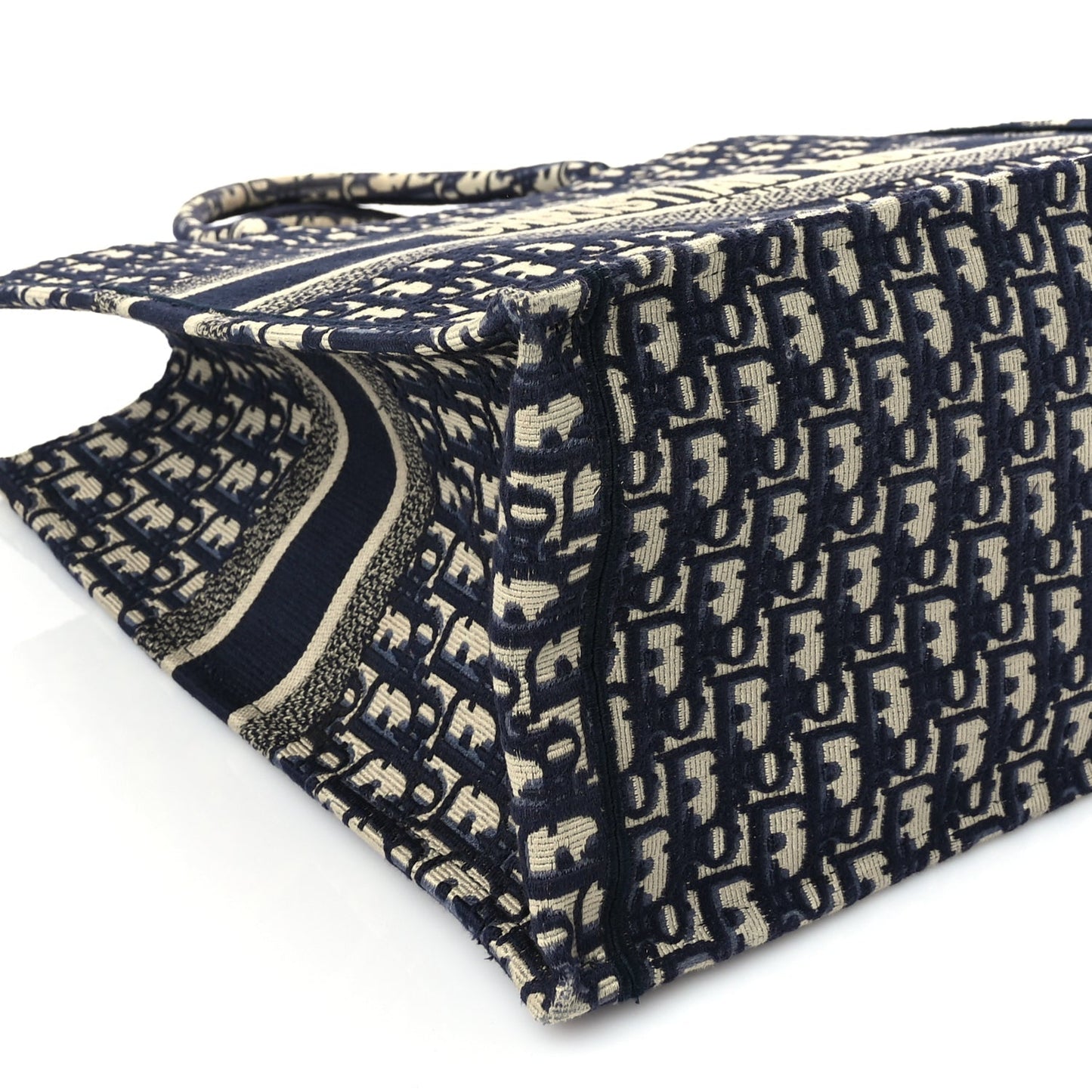 Christian Dior Oblique Large Book Tote Blue Multicolor