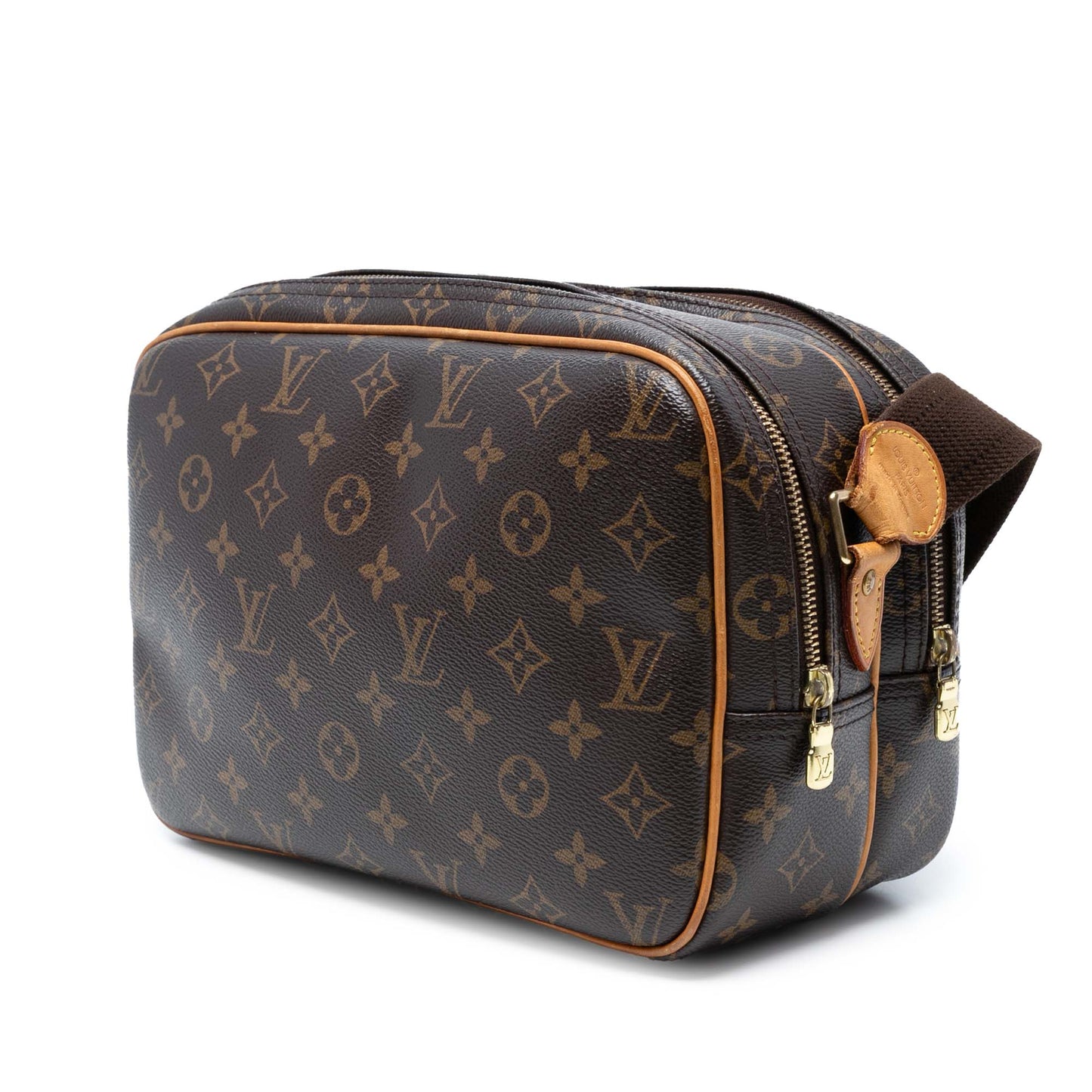 Brown Louis Vuitton Monogram Reporter PM Crossbody Bag