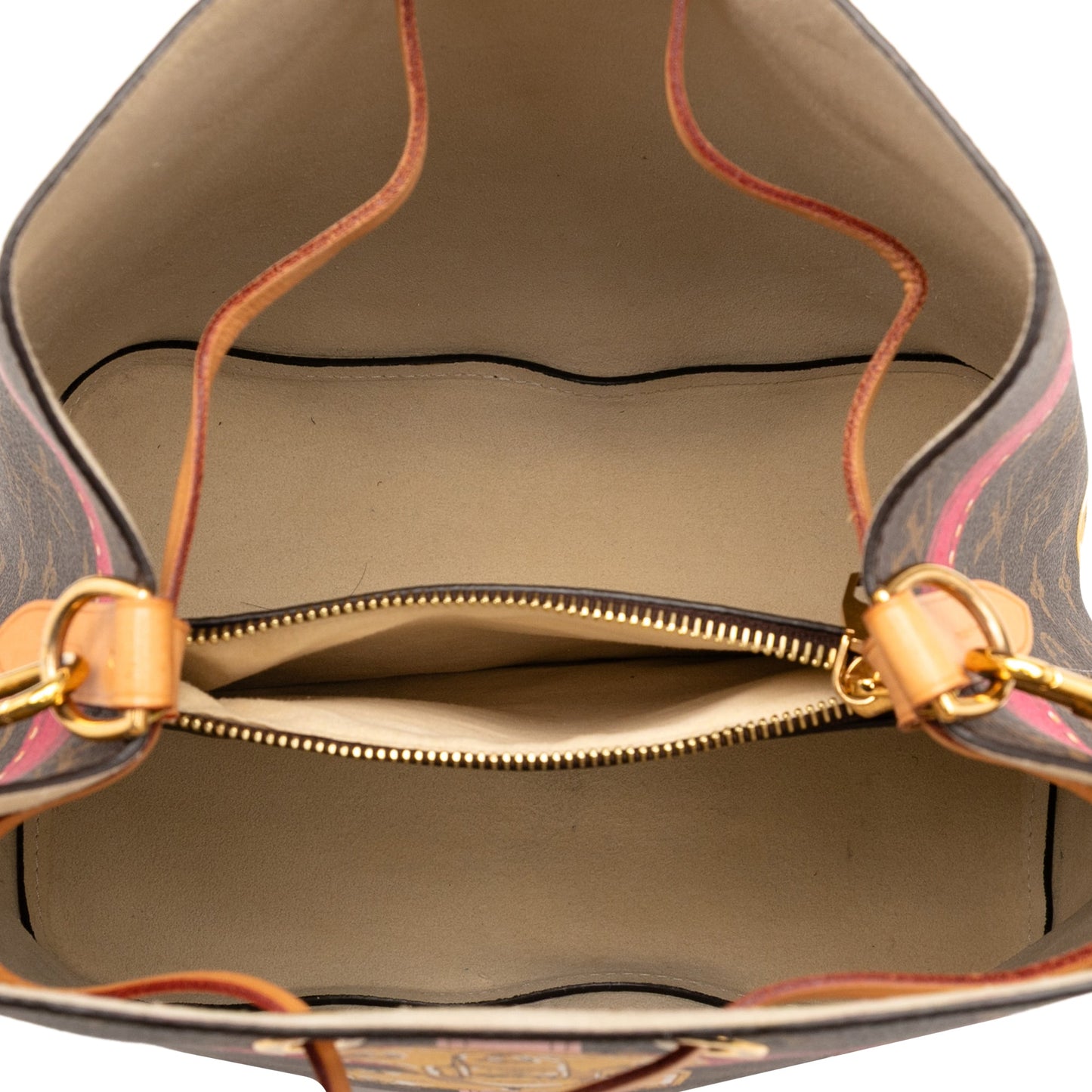 Brown Louis Vuitton Monogram Summer Trunks Neonoe Bucket Bag