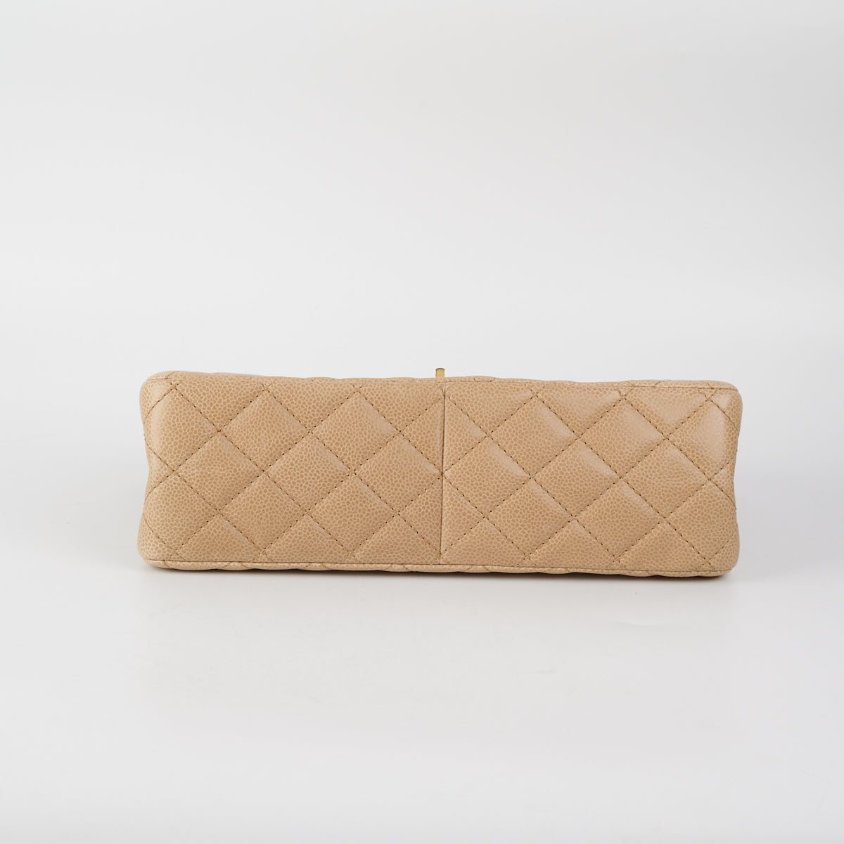 Chanel 2.55 Reissue 227 Caviar Beige with Olive Undertone