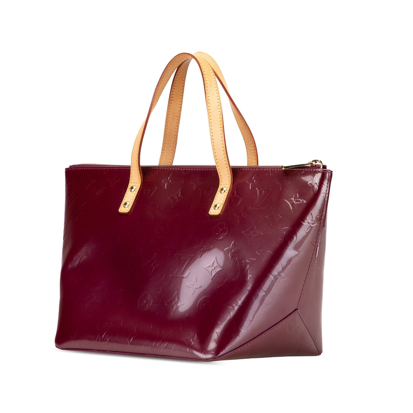 Purple Louis Vuitton Monogram Vernis Bellevue PM Handbag
