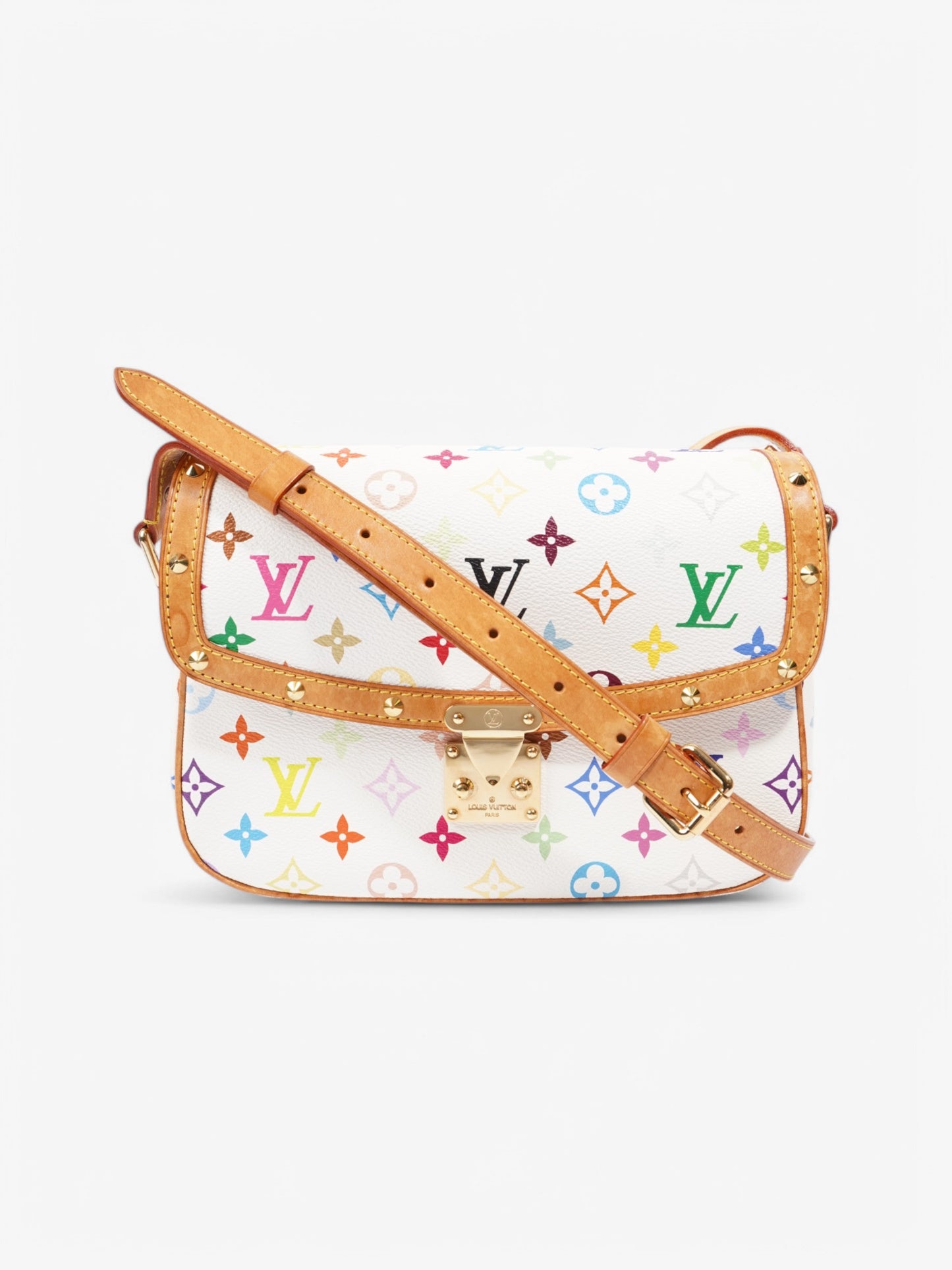Louis Vuitton Sologne White / Multicolour Monogram Coated Canvas