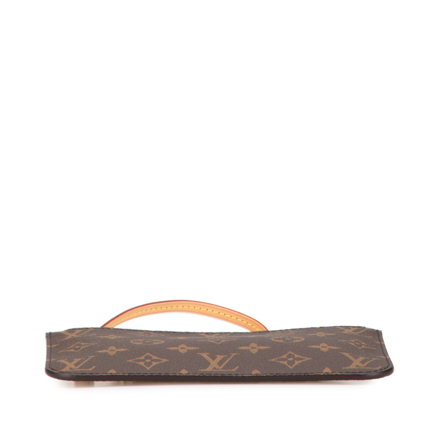Brown Louis Vuitton Monogram Neverfull Pouch