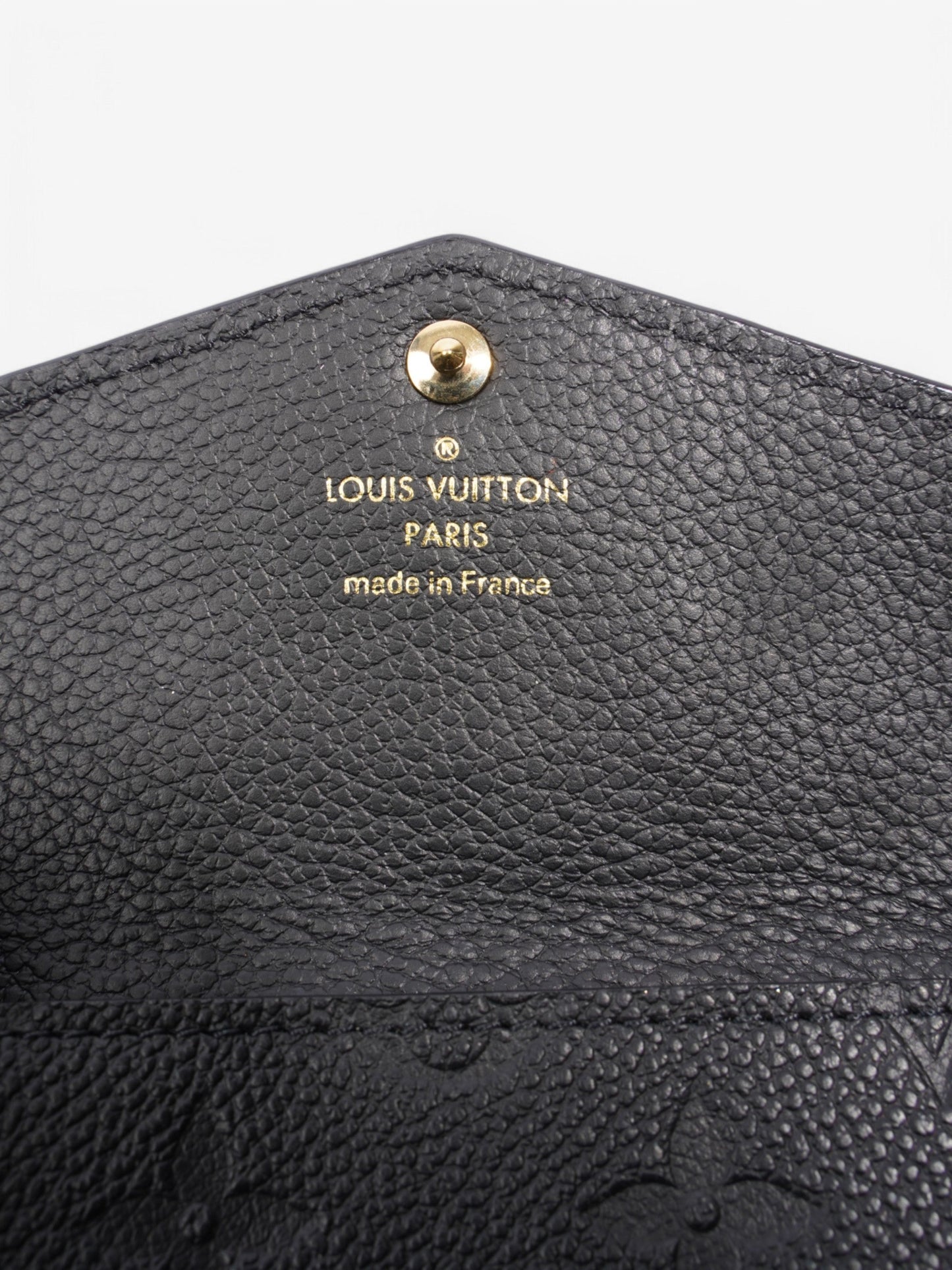 Louis Vuitton Coin Purse Keychain Black Leather