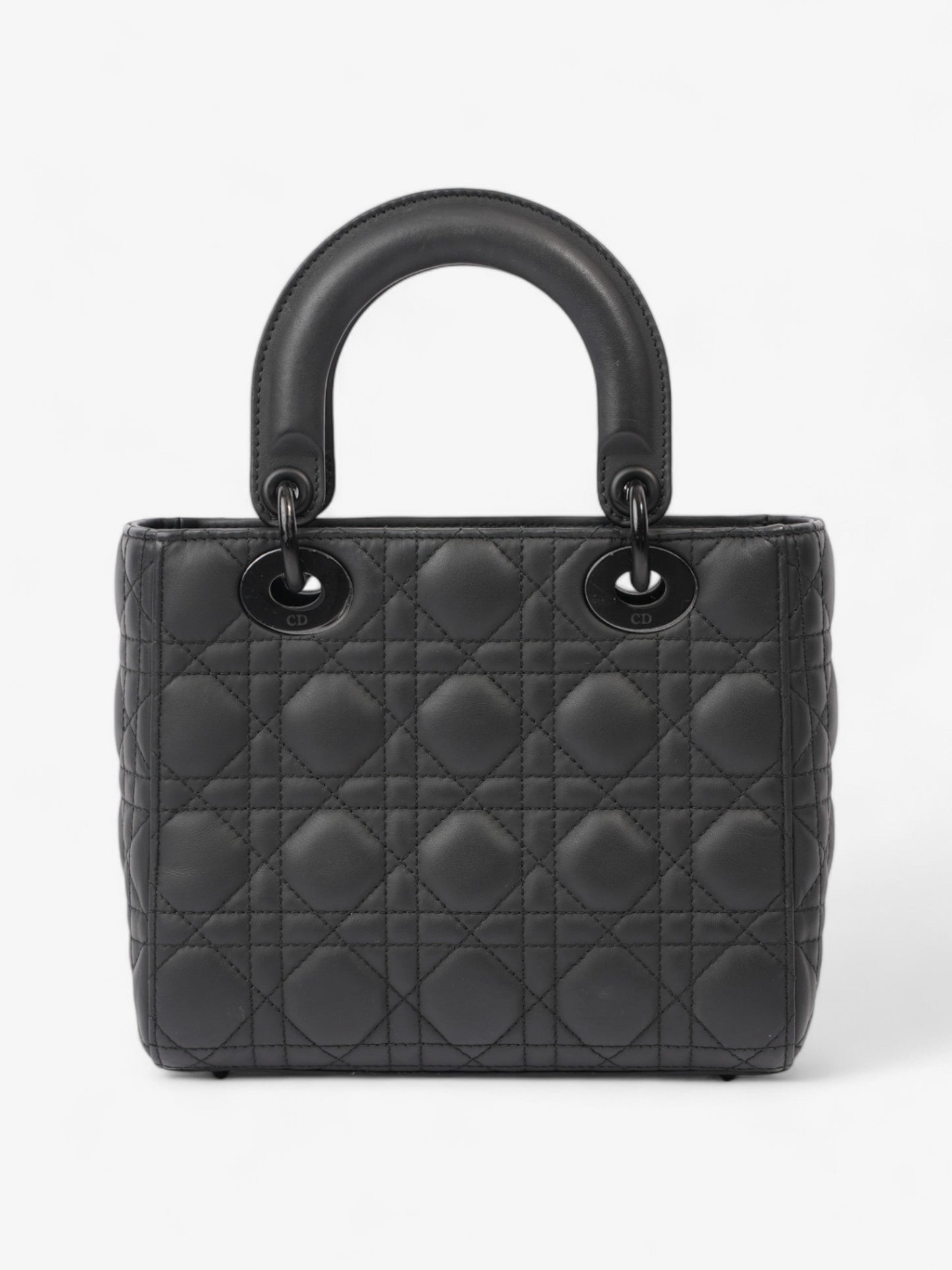 Christian Dior Lady Dior MyABCDior Bag Ultramatte Black Calfskin Leather Small