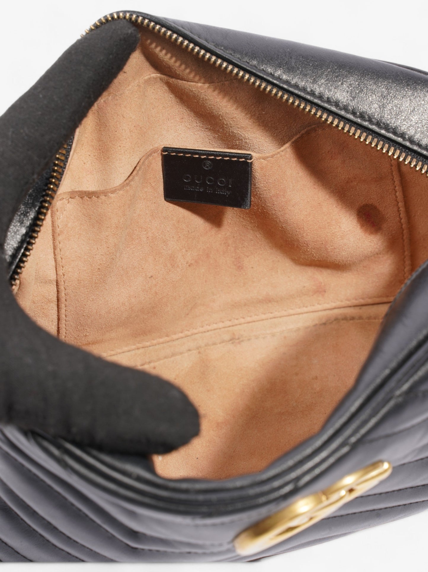Gucci GG Marmont Black Matelasse Leather Small