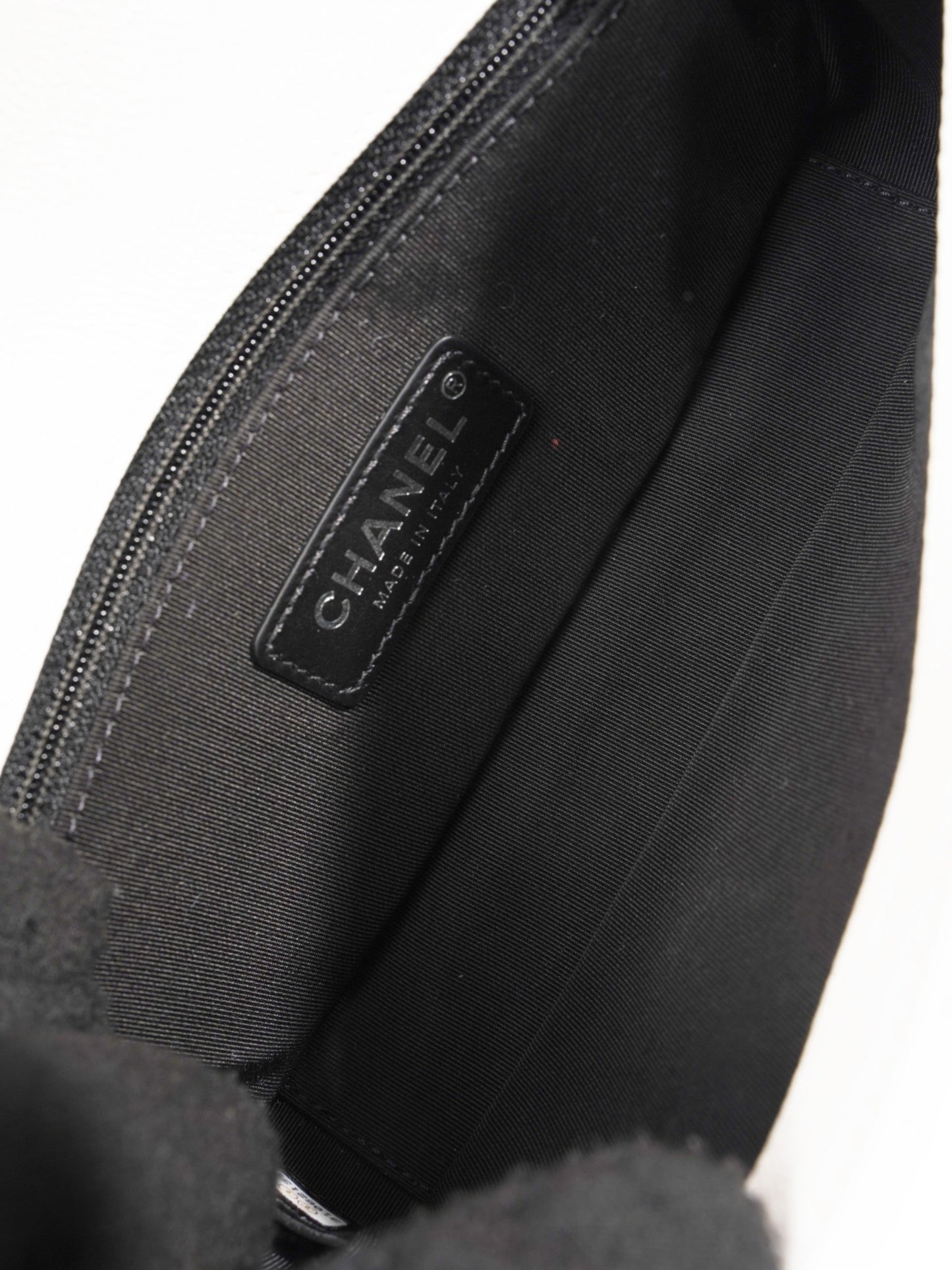 Chanel My Everything Flap White / Black Caviar Leather Small