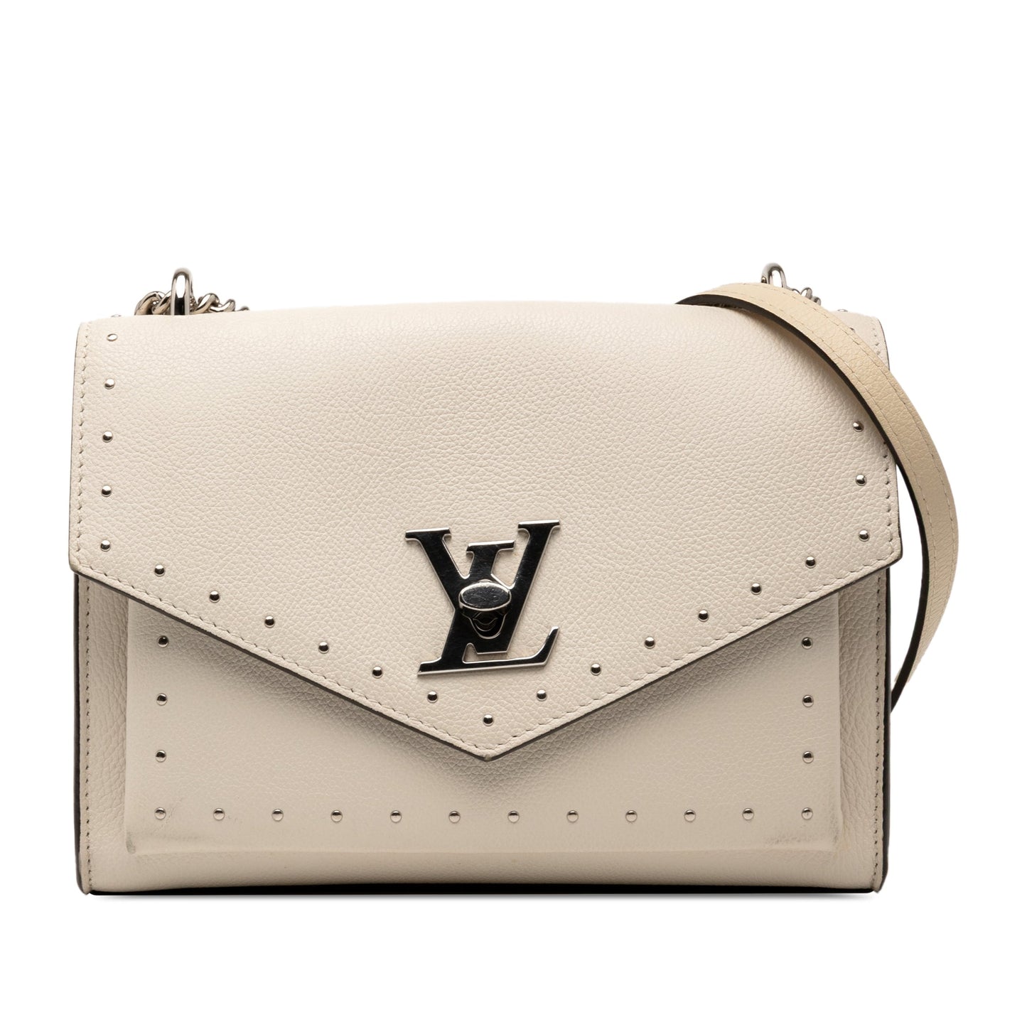 White Louis Vuitton MyLockMe BB Crossbody Bag