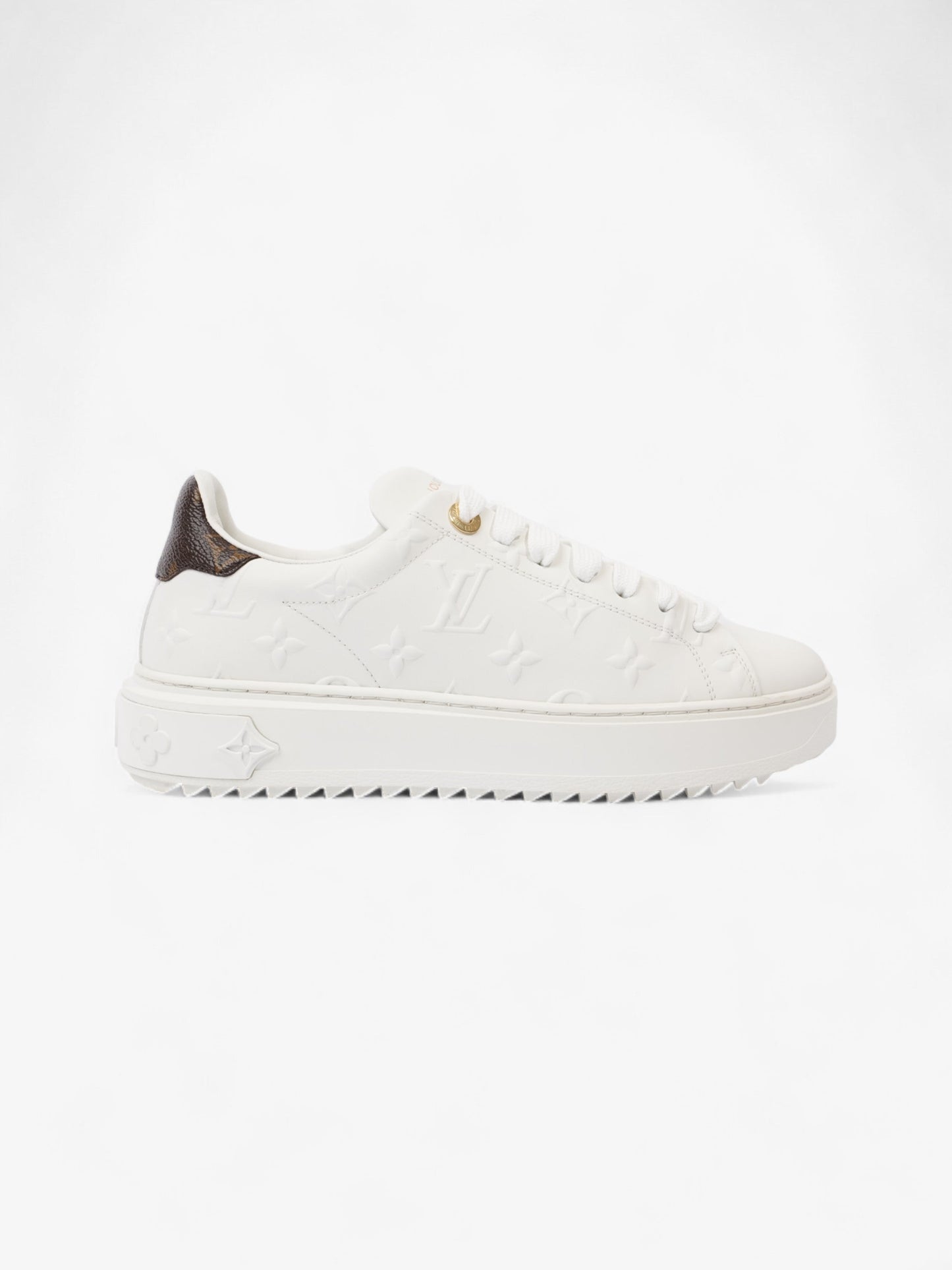Louis Vuitton Time Out White / Monogram Leather EU 37 UK 4