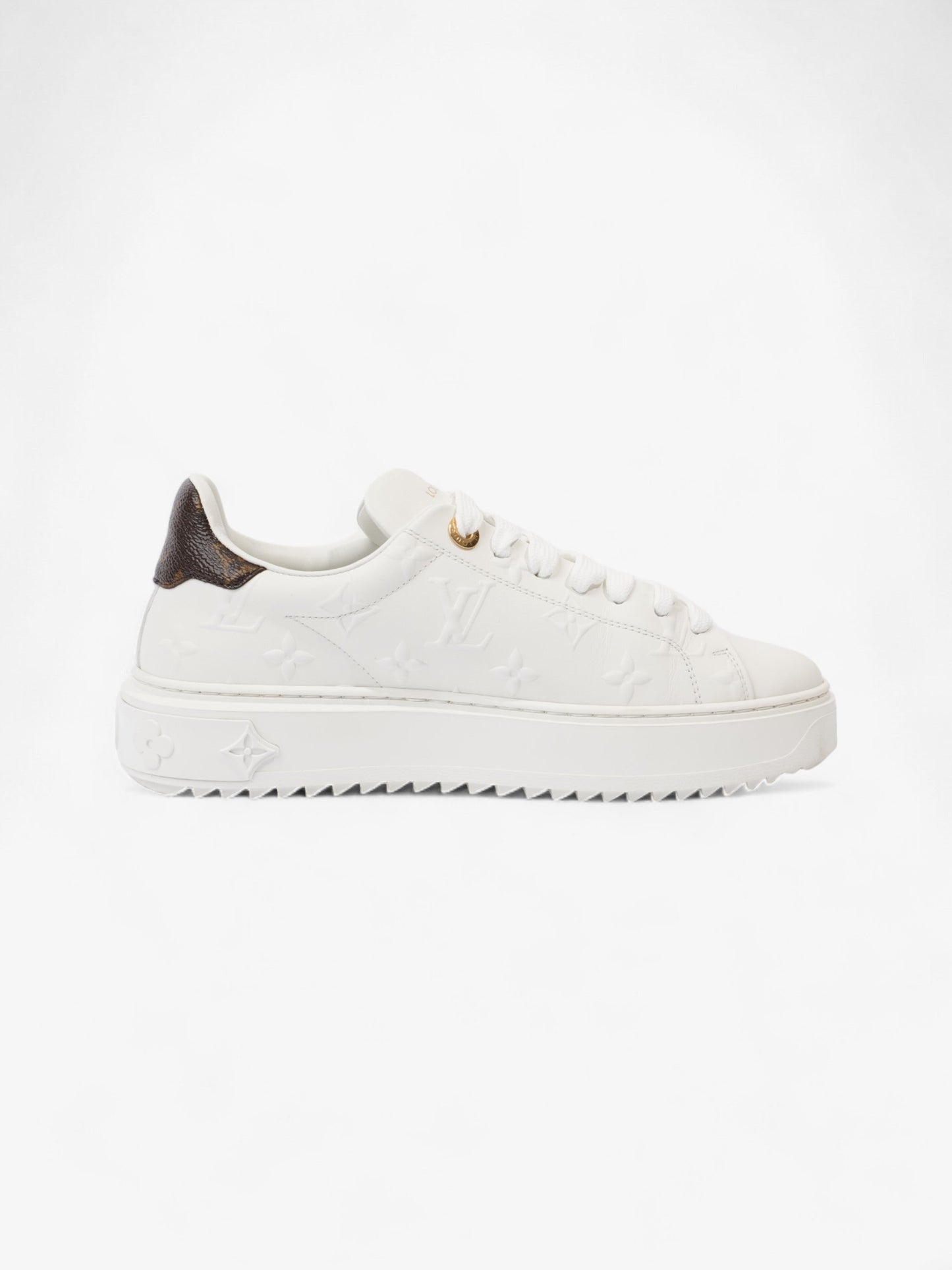 Louis Vuitton Time Out White / Monogram Leather EU 37 UK 4