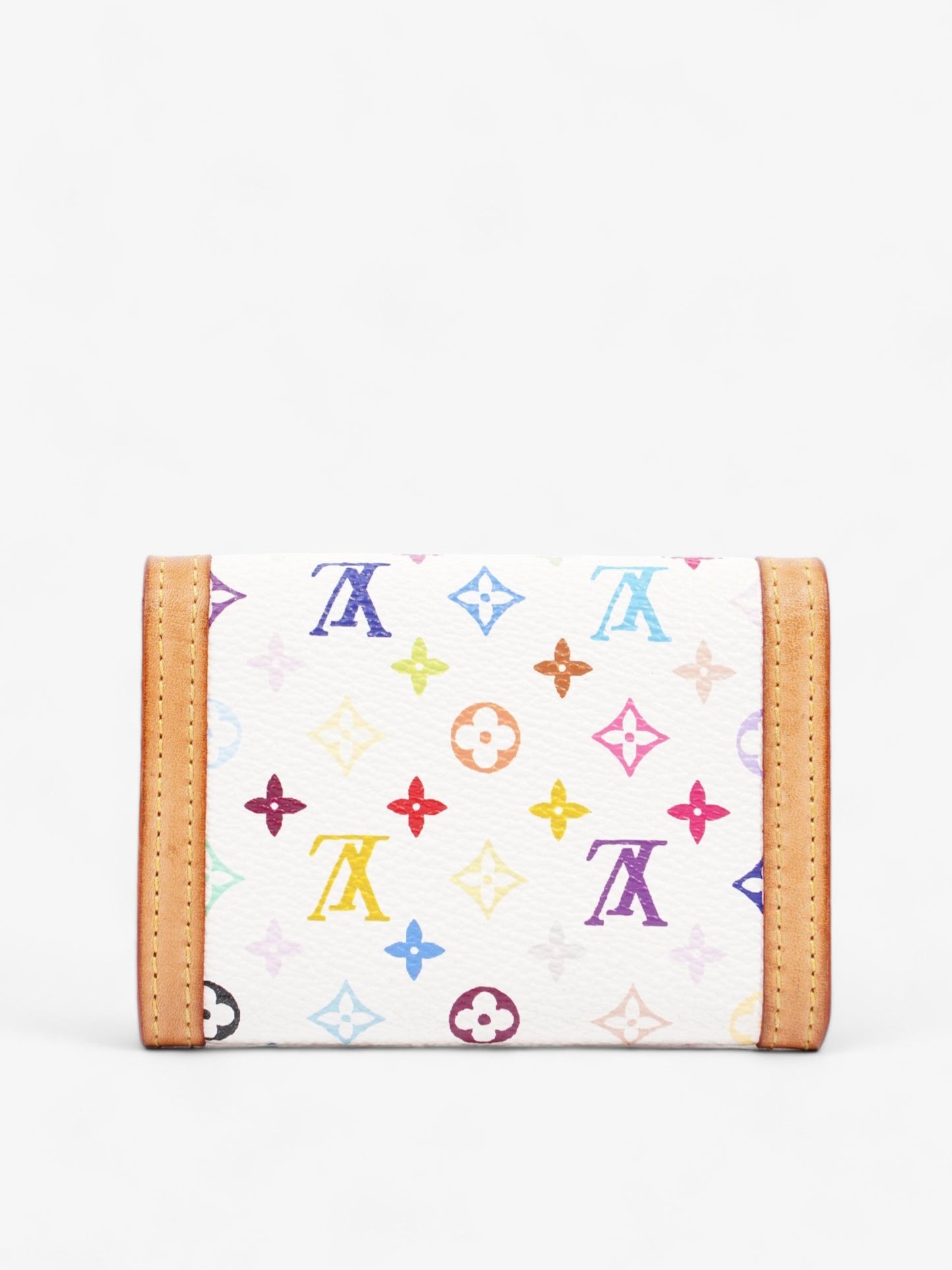 Louis Vuitton Murakami Wallet White Multicoloured Monogram Leather