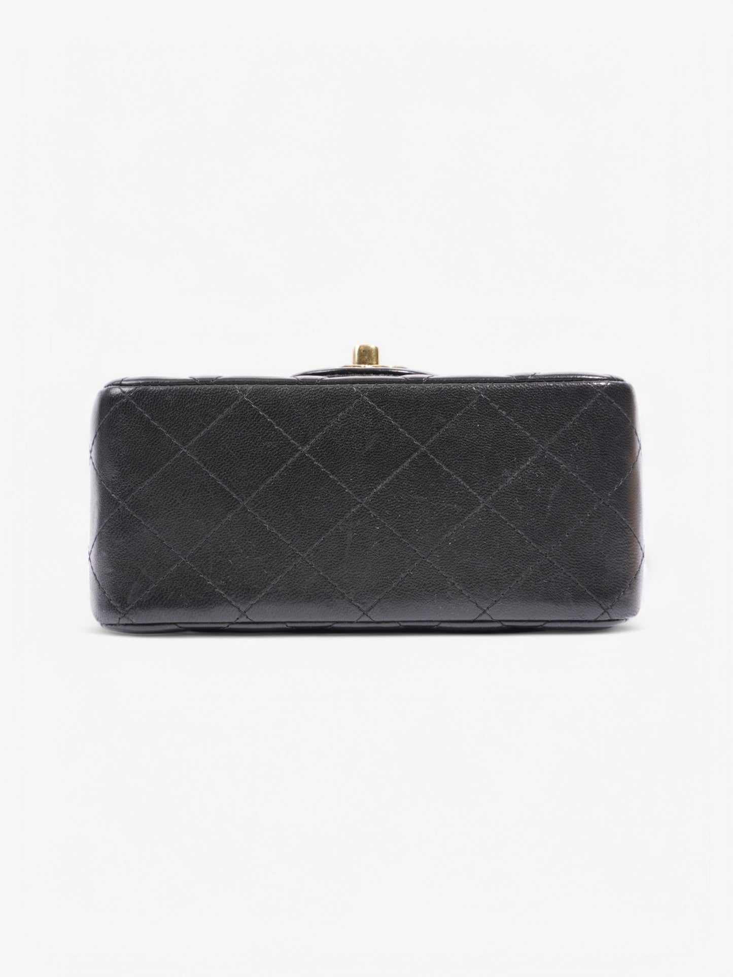 Chanel Classic Square Flap Black Lambskin Leather Mini