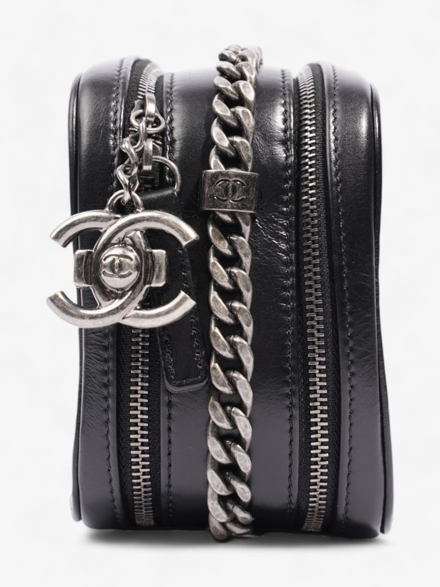 Chanel Coco Boy Camera Bag Black Calfskin Leather