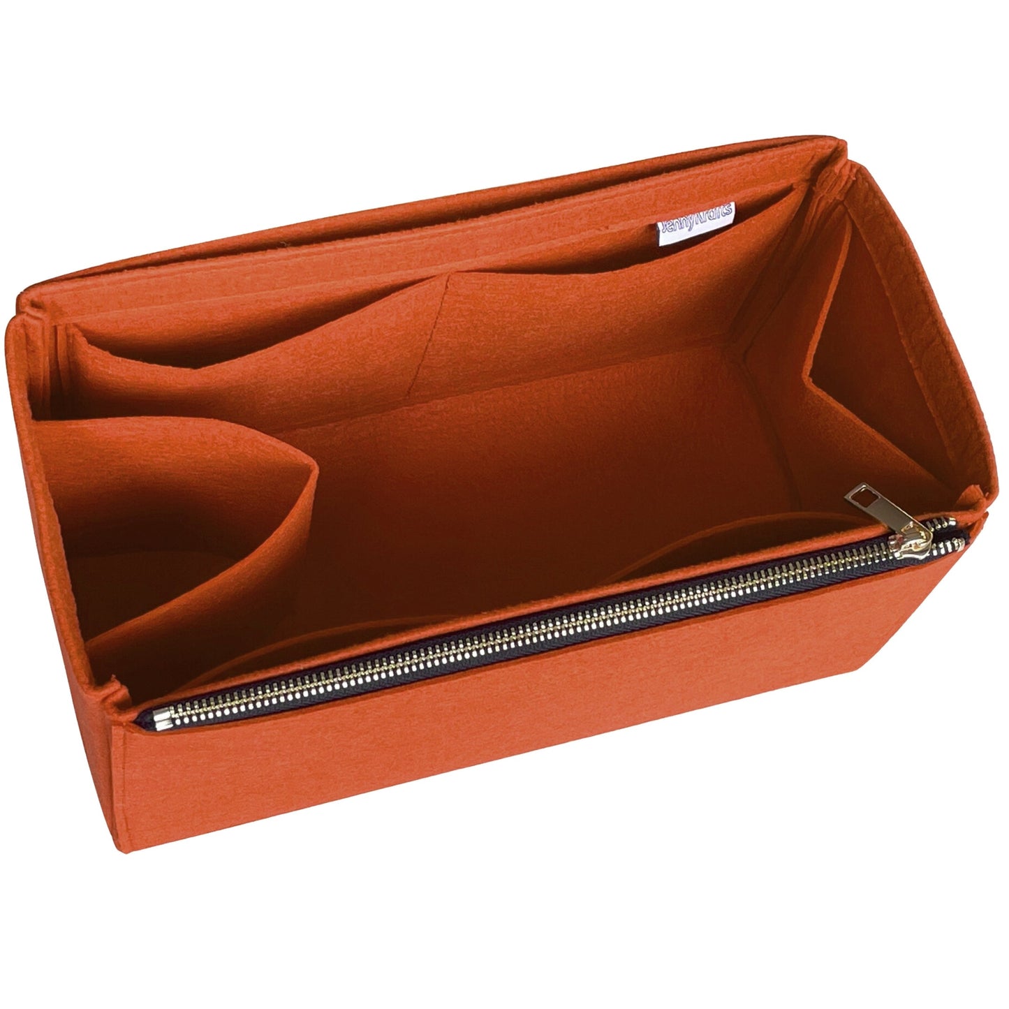 Organizer for [By The Way Selleria Medium, Fendi] Bag Insert (Felt, Long Zip and Open Compartment)