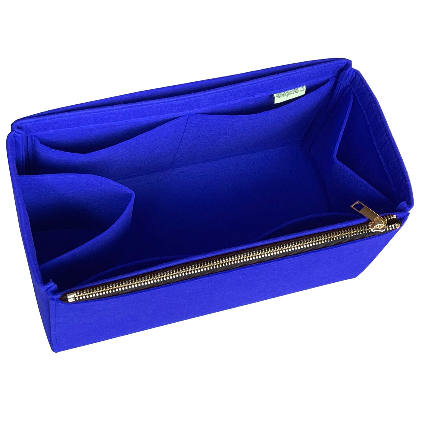 Organizer for [Origami Mini Bag, Fendi] Bag Insert (Felt, Long Zip and Open Compartment)
