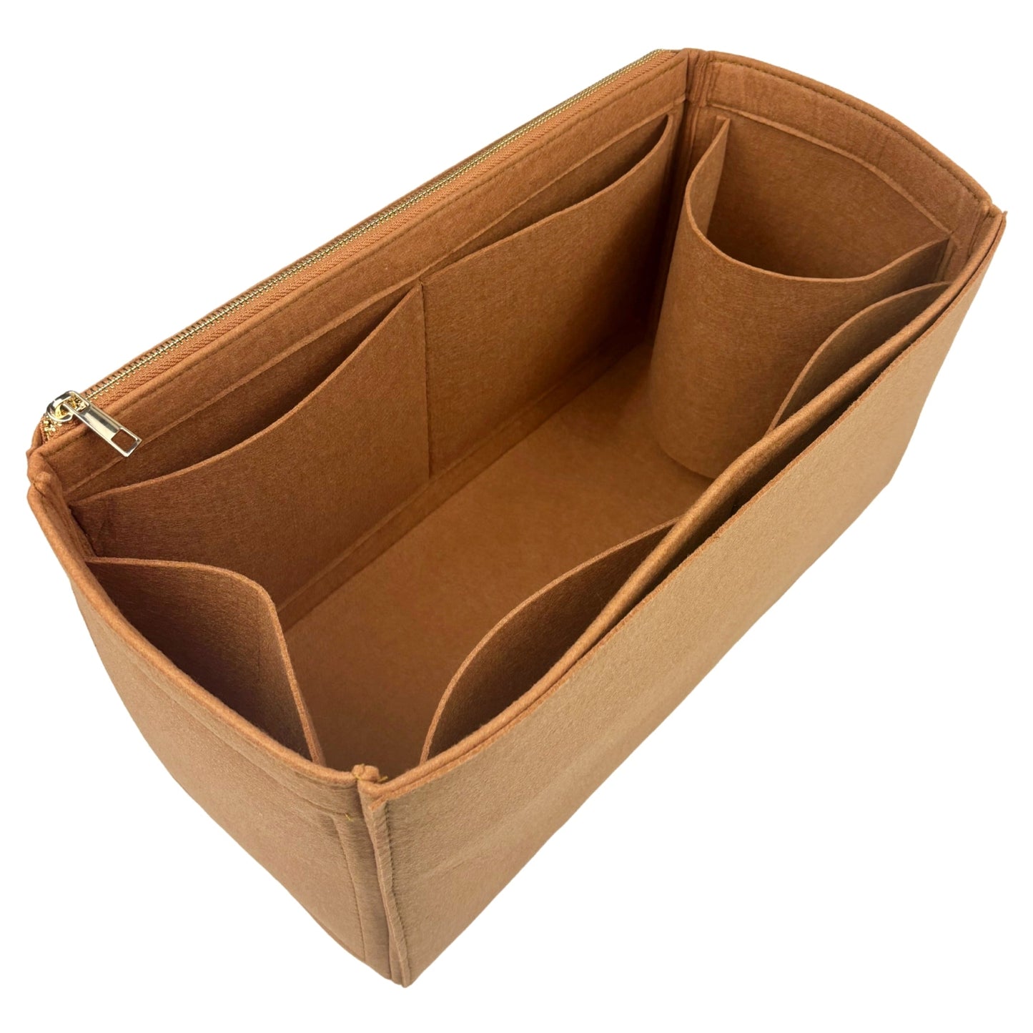 Organizer for [LE 37 Long, Saint Laurent (YSL)] Bag Insert (Felt, Long Zip and Open Compartment)
