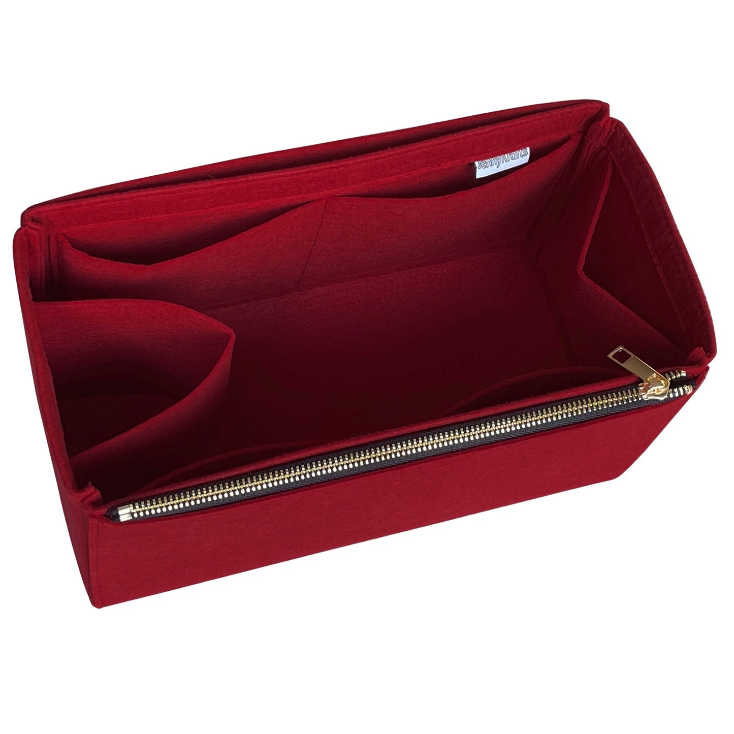 Organizer for [LE 37 Small, Saint Laurent (YSL)] Bag Insert (Felt, Long Zip and Open Compartment)